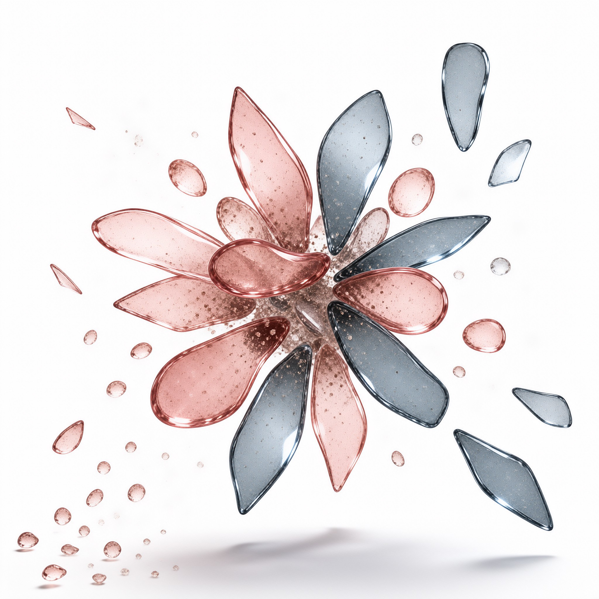 Abstract Liquid Flower