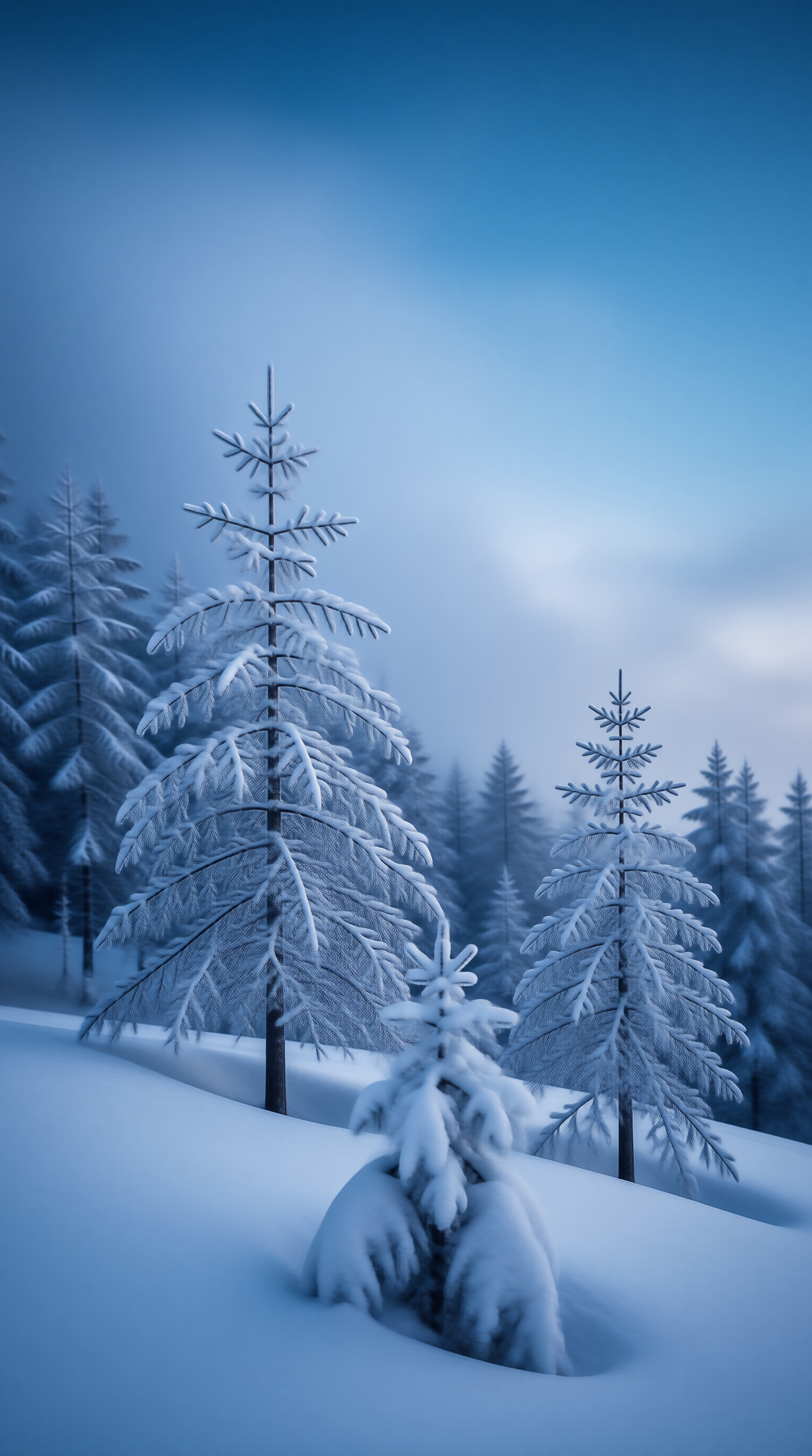 Snowy Forest Scene
