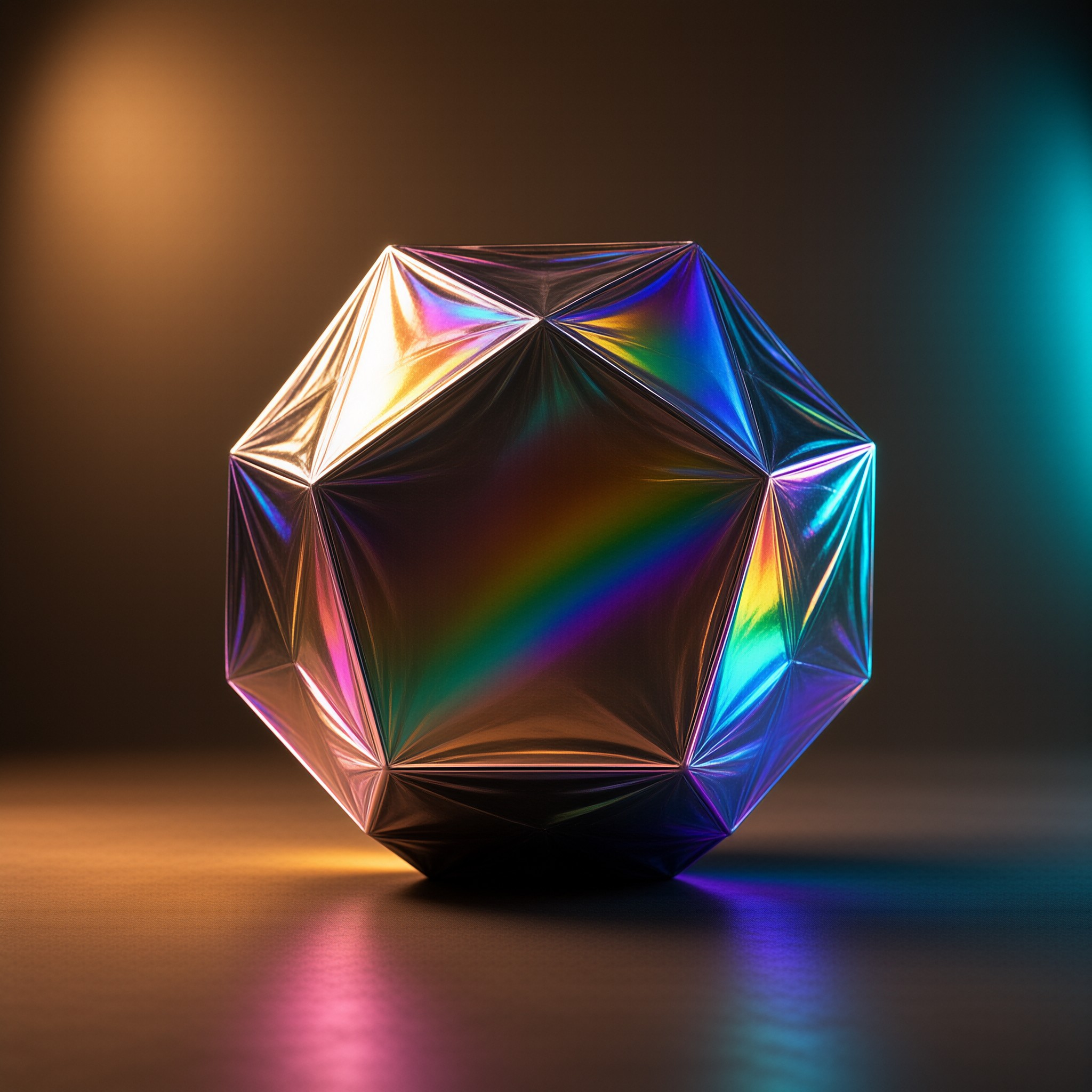 Iridescent Geometric Gem