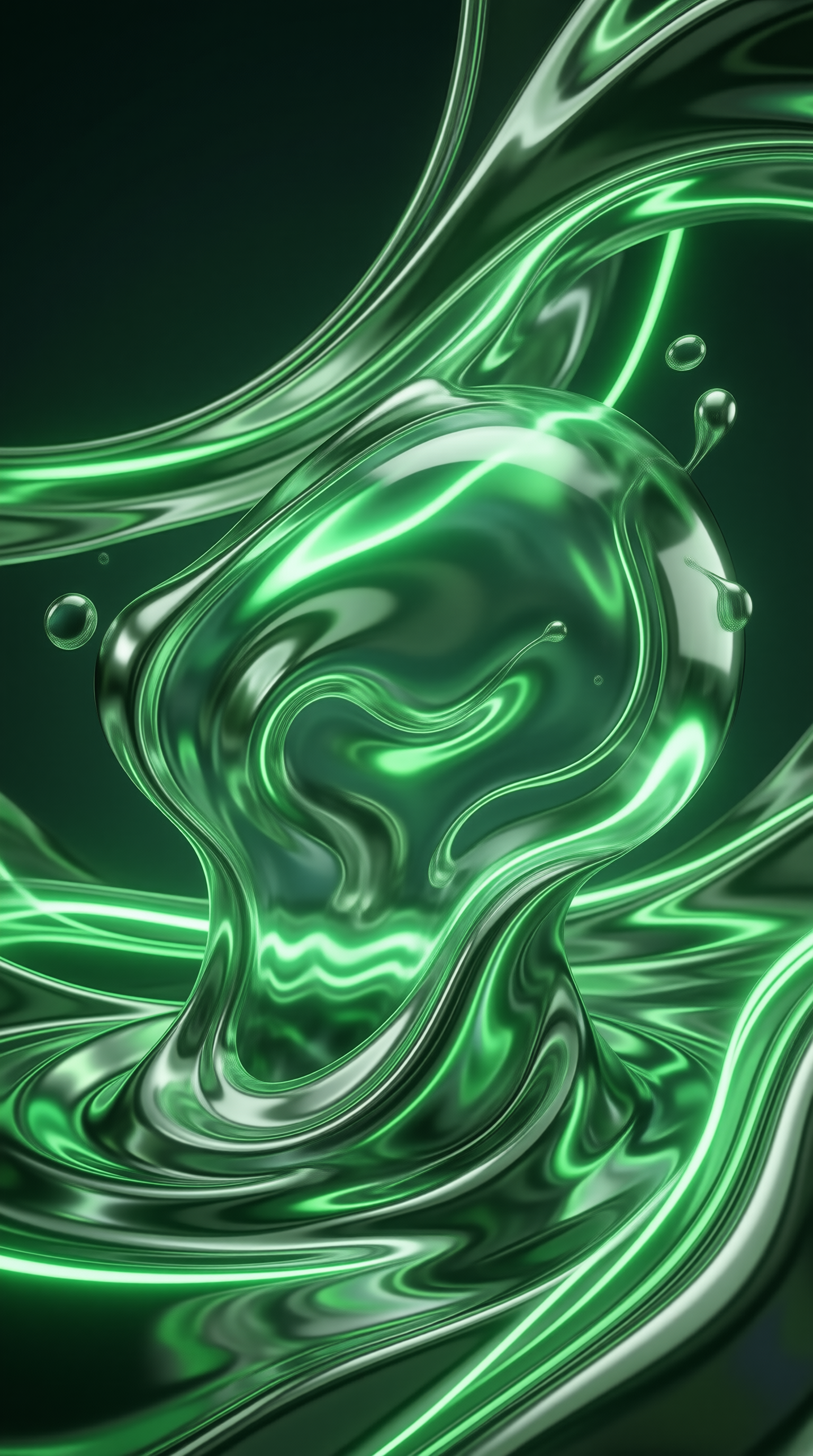 Abstract Green Fluid