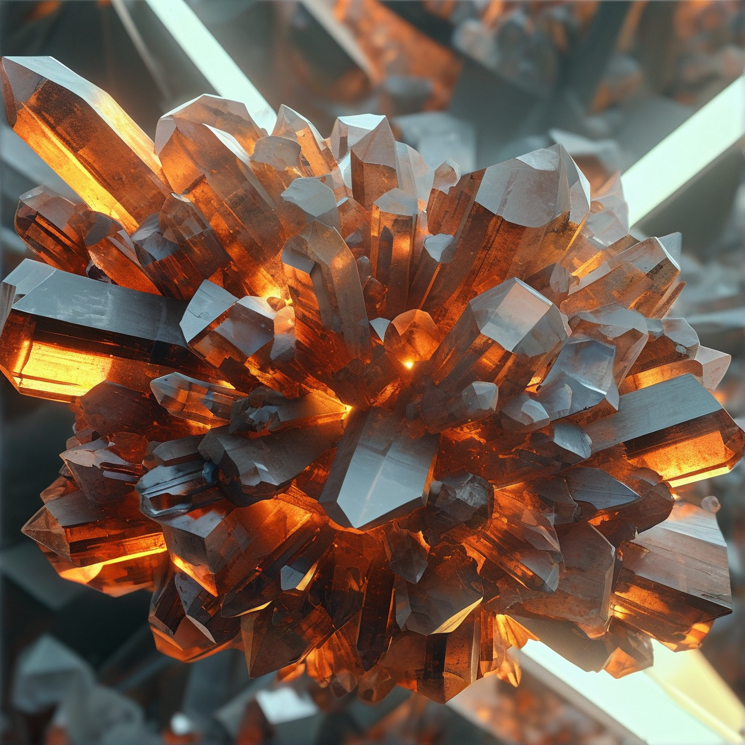 Orange Crystal Cluster