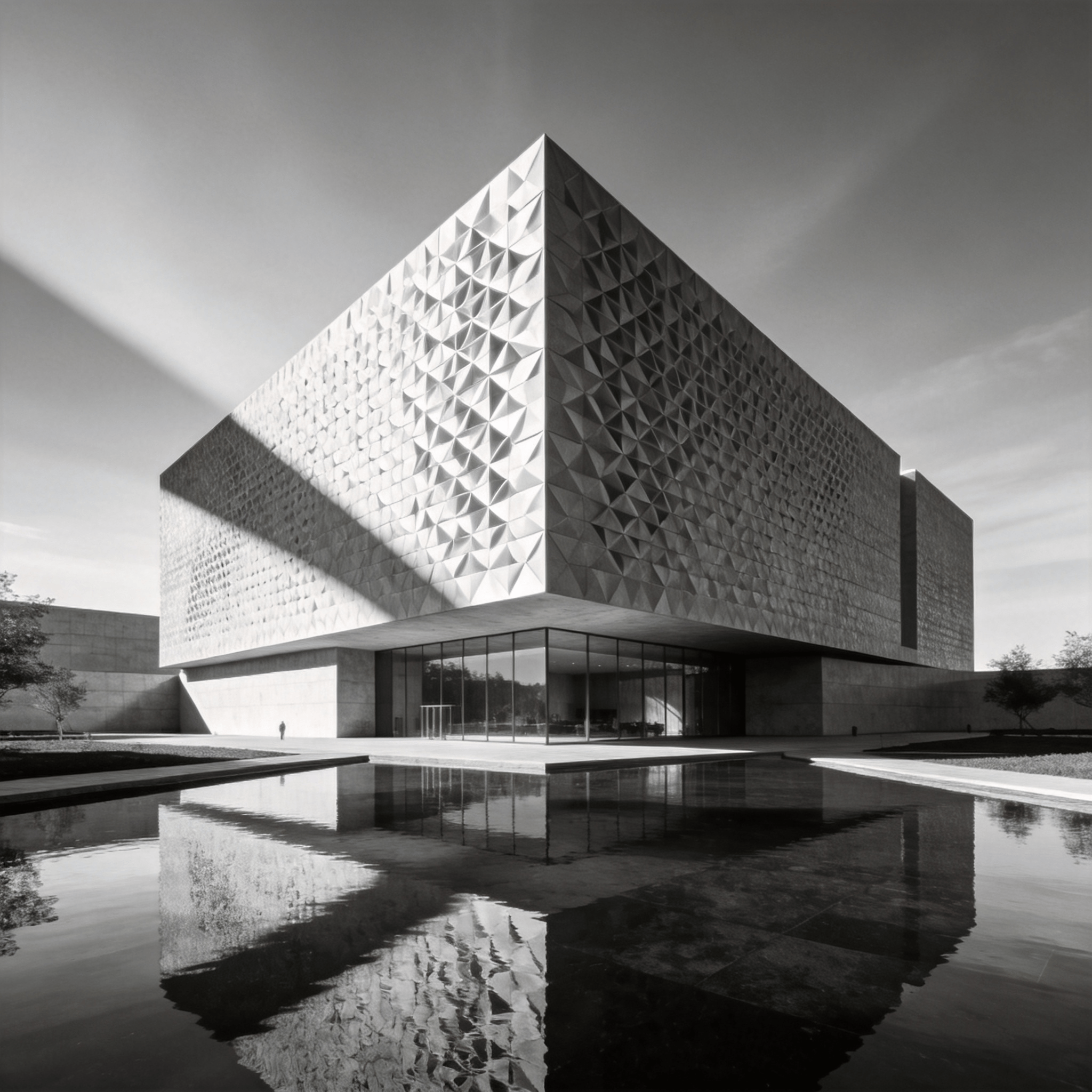 Museum in Reflecting pool