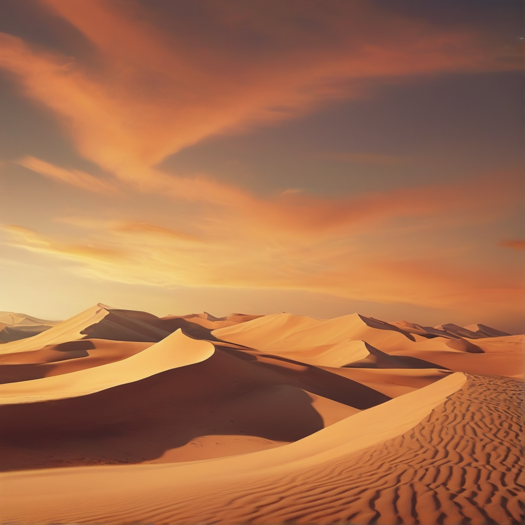 Desert Dunes at Sunset