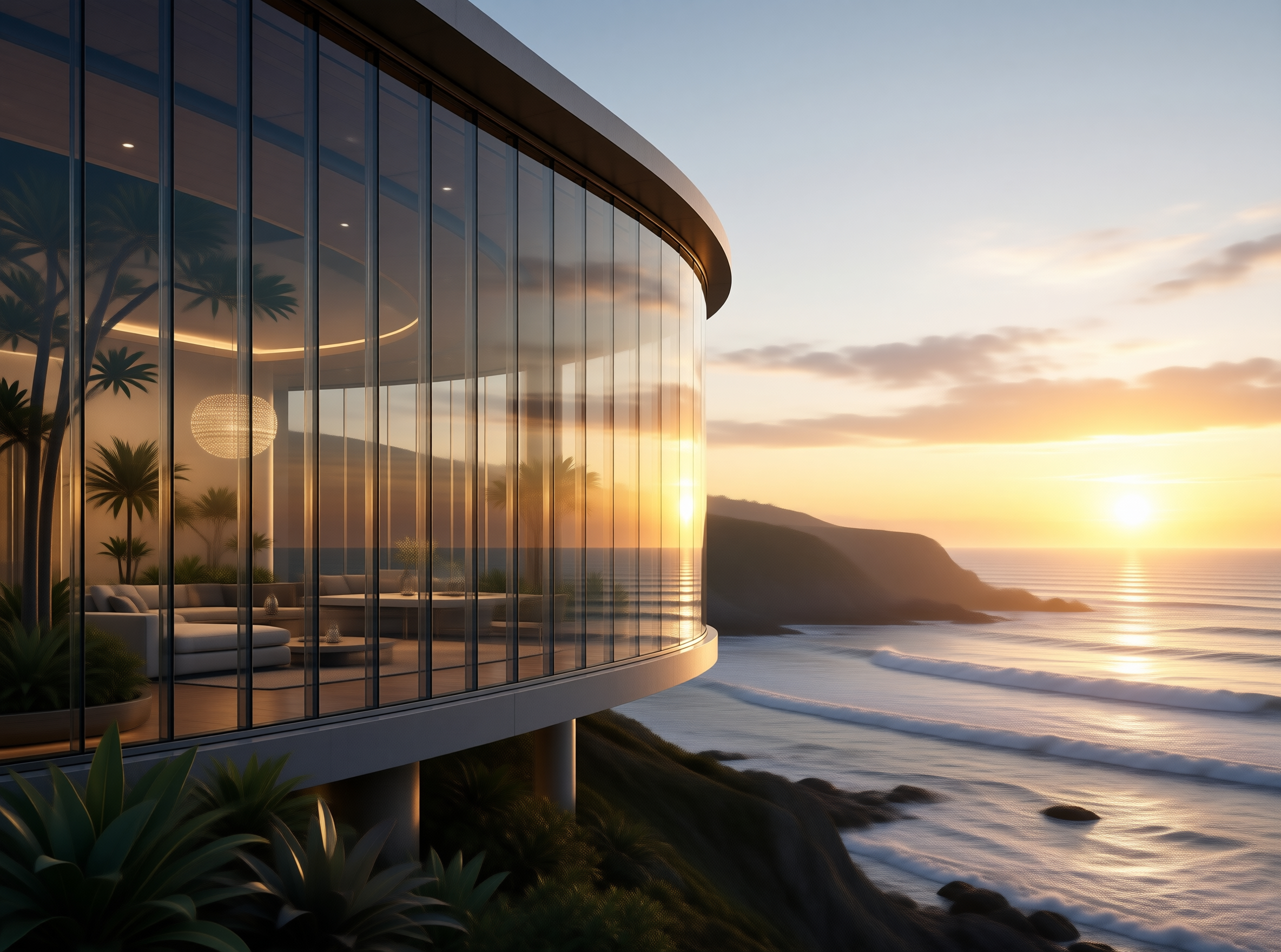 Modern Coastal Glass Villa