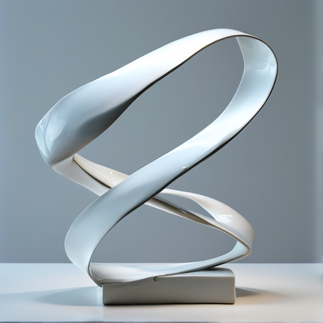 Abstract White Sculpture