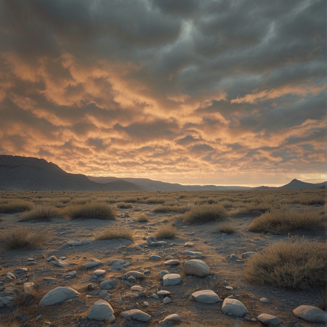 Desert Dusk Landscape