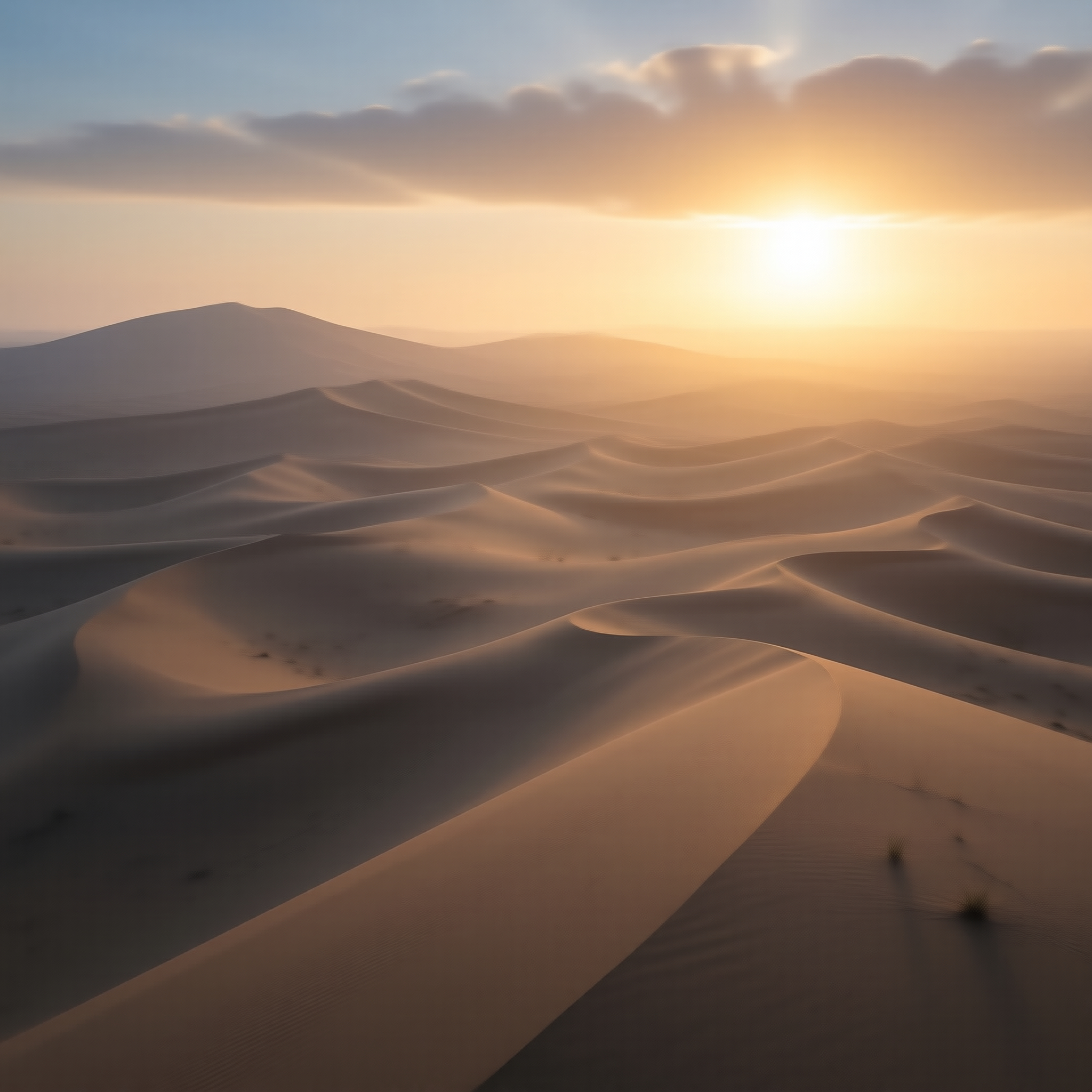 Desert Dunes at Sunset