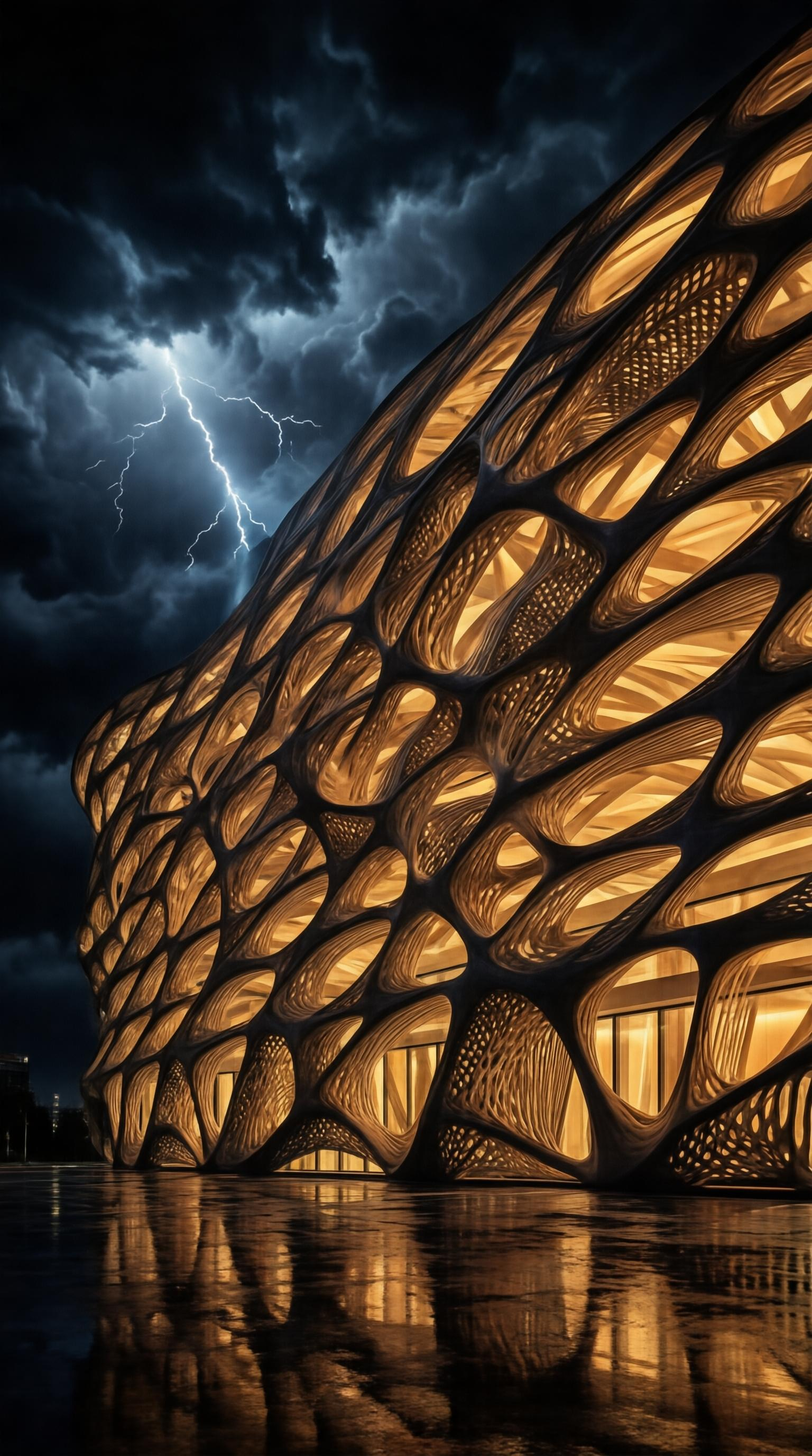 Futuristic Lattice Building