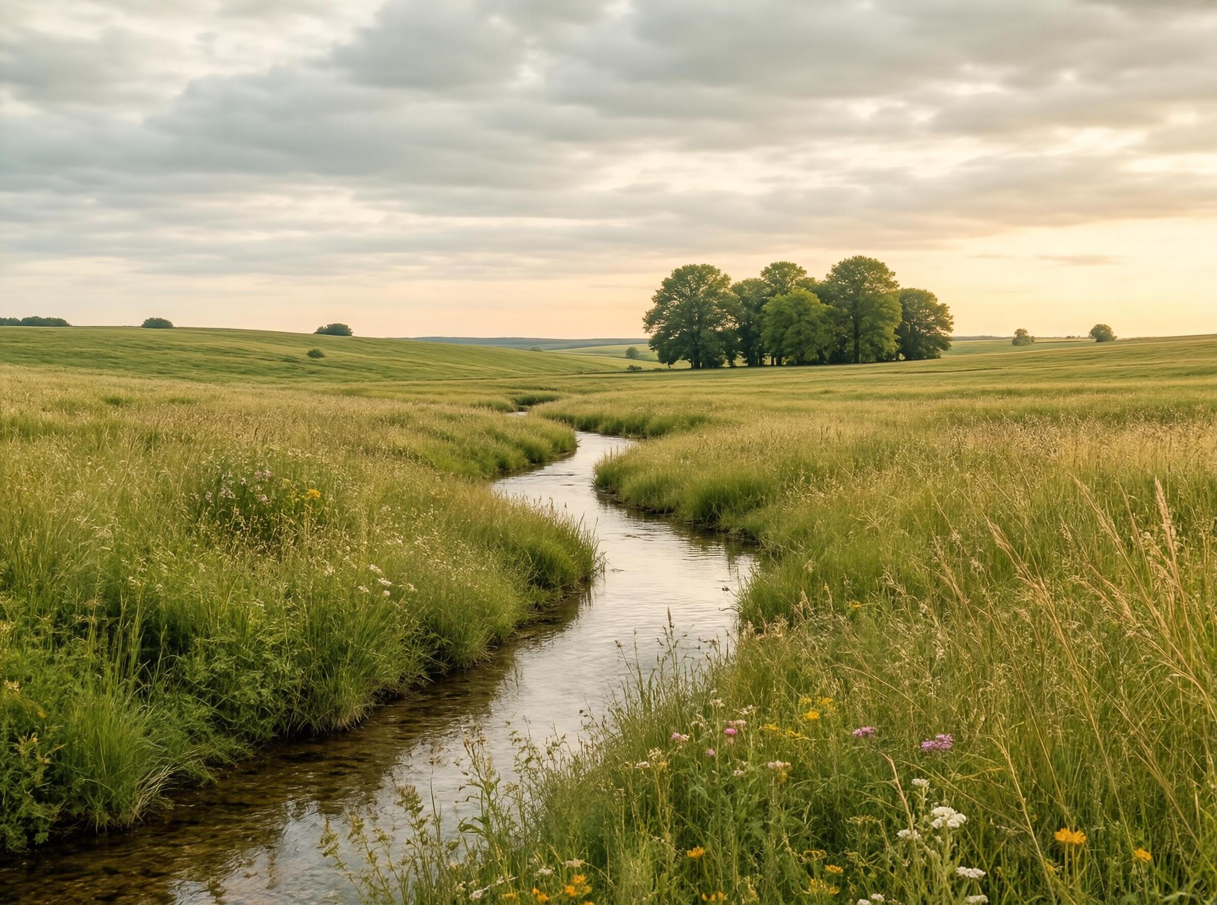Serene Countryside Stream