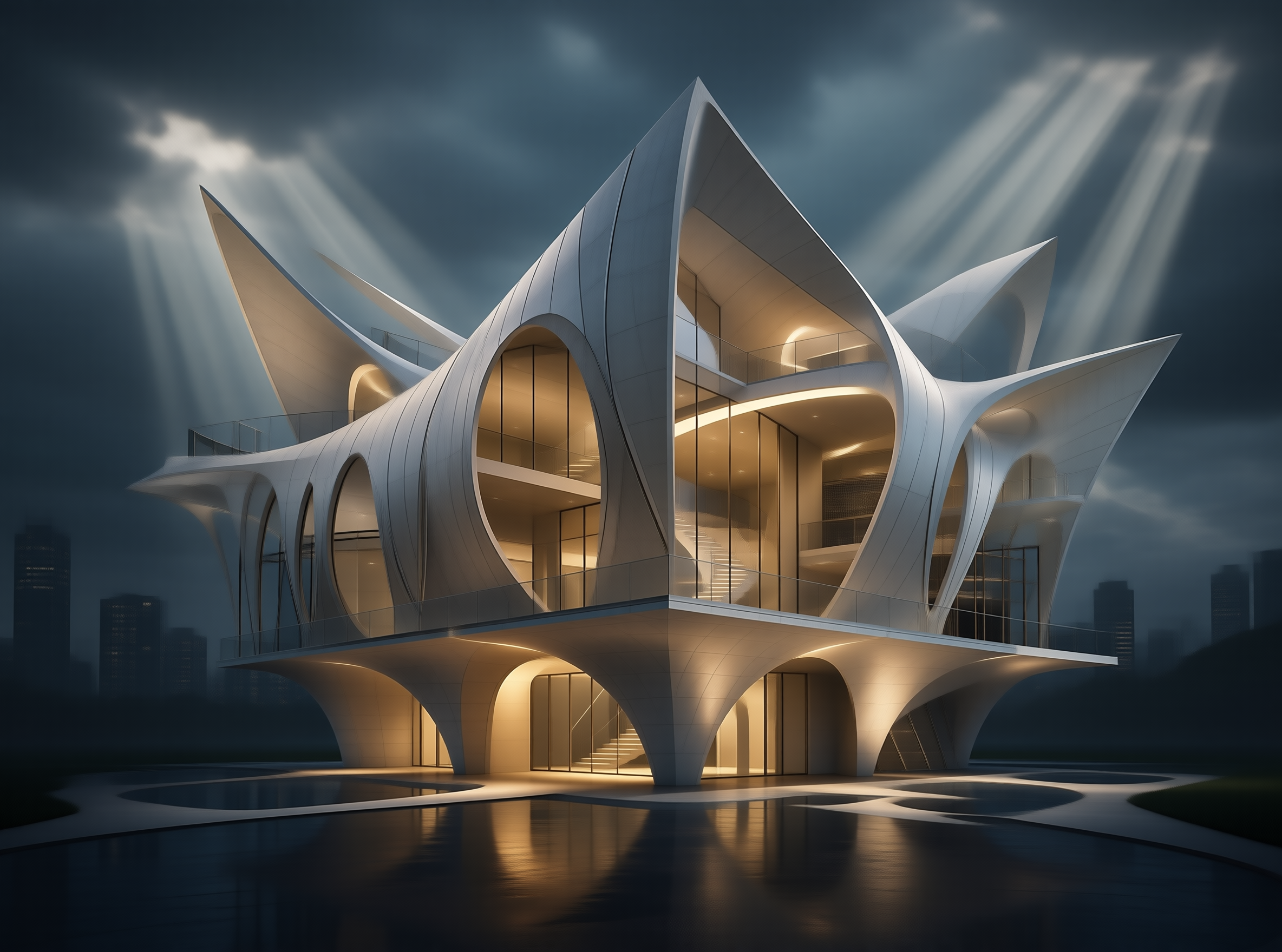 Futuristic Organic Mansion