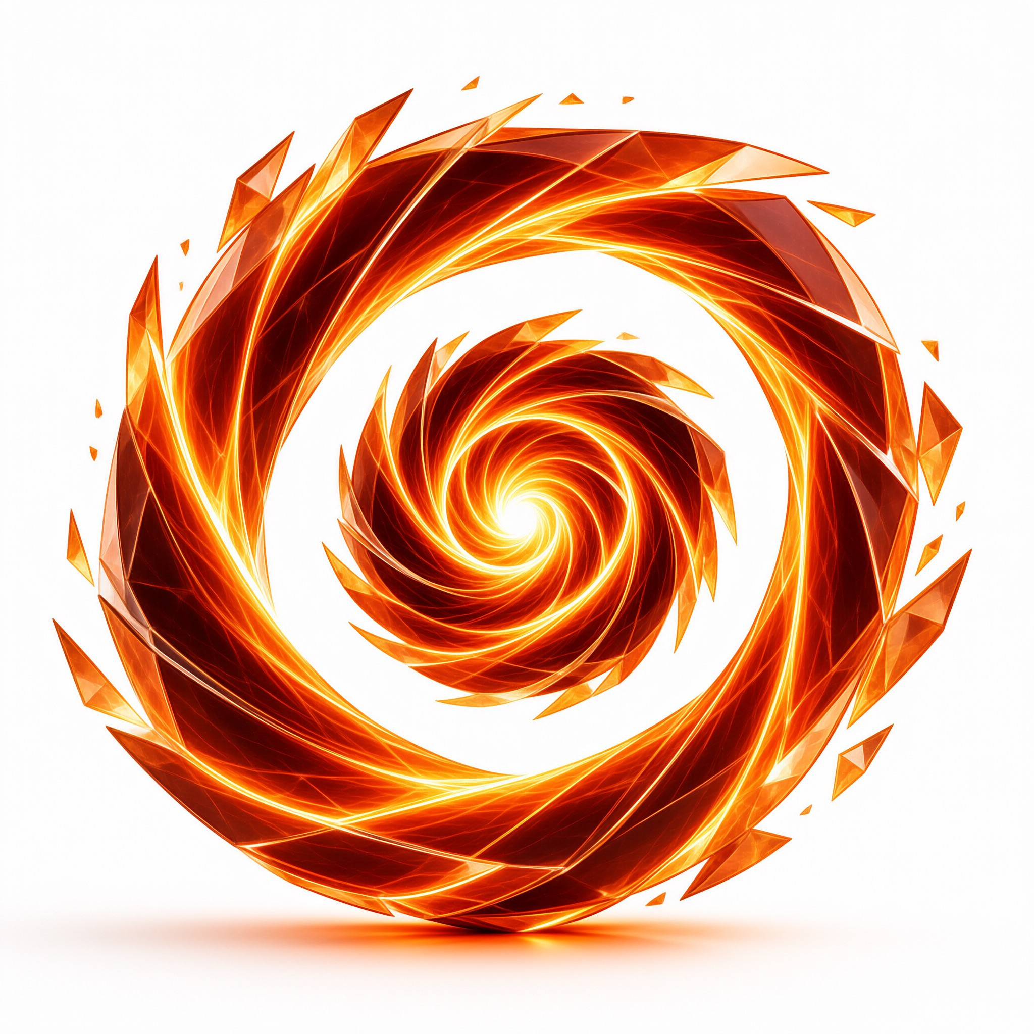 Fiery Swirling Vortex
