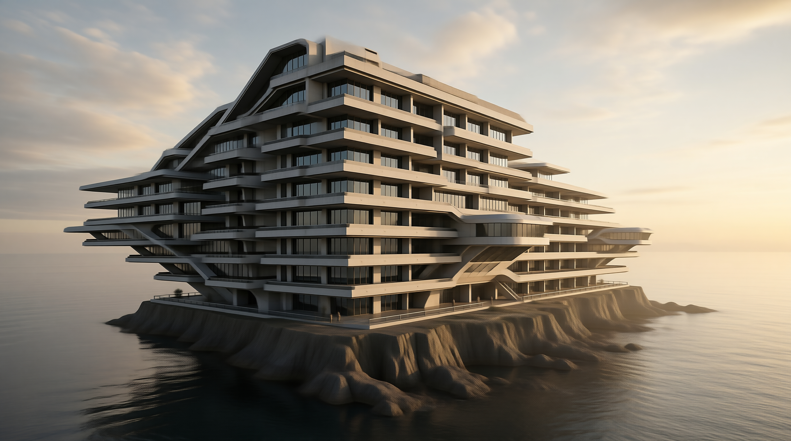 Futuristic Coastal Building