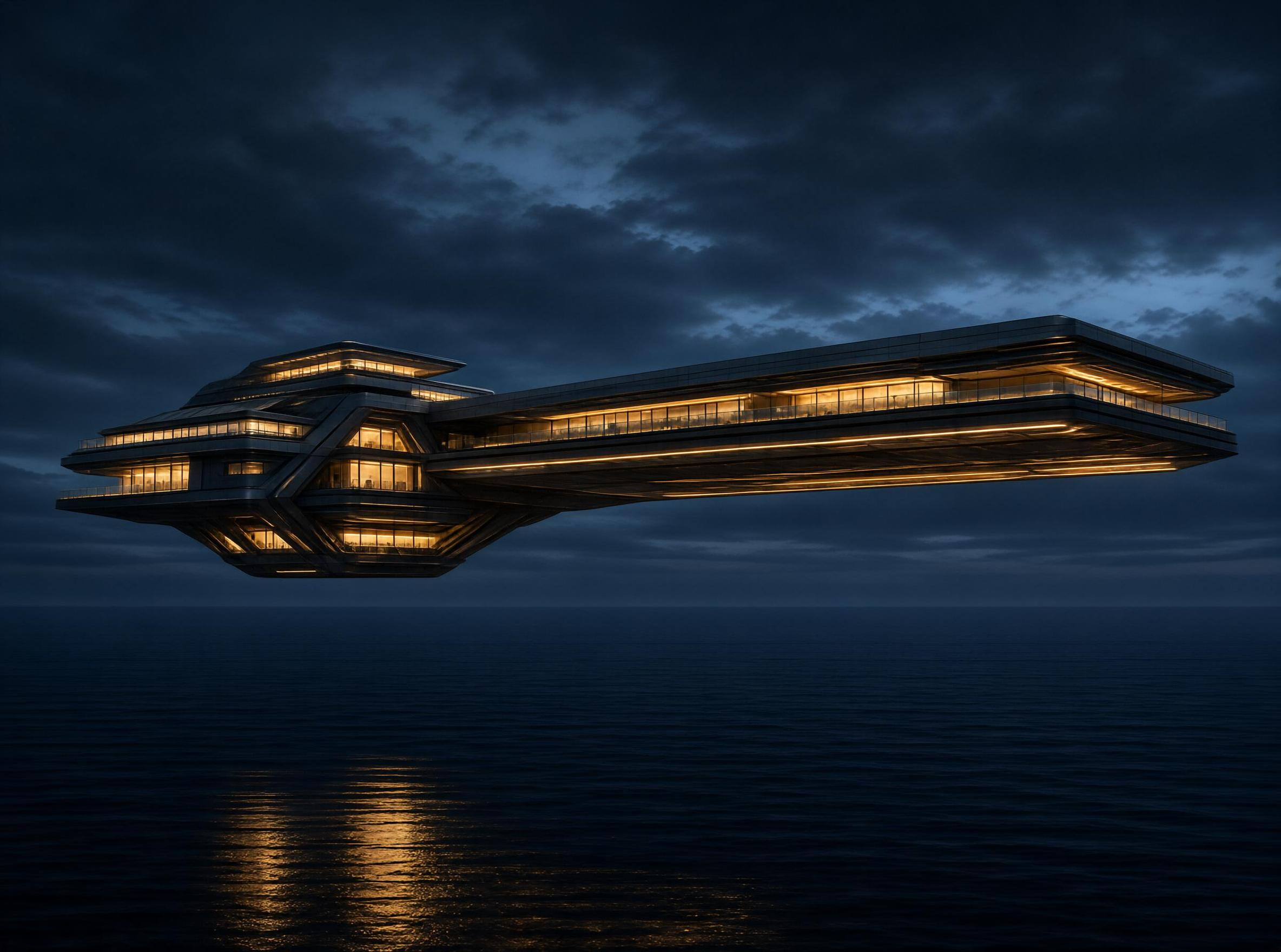 Futuristic Floating Villa