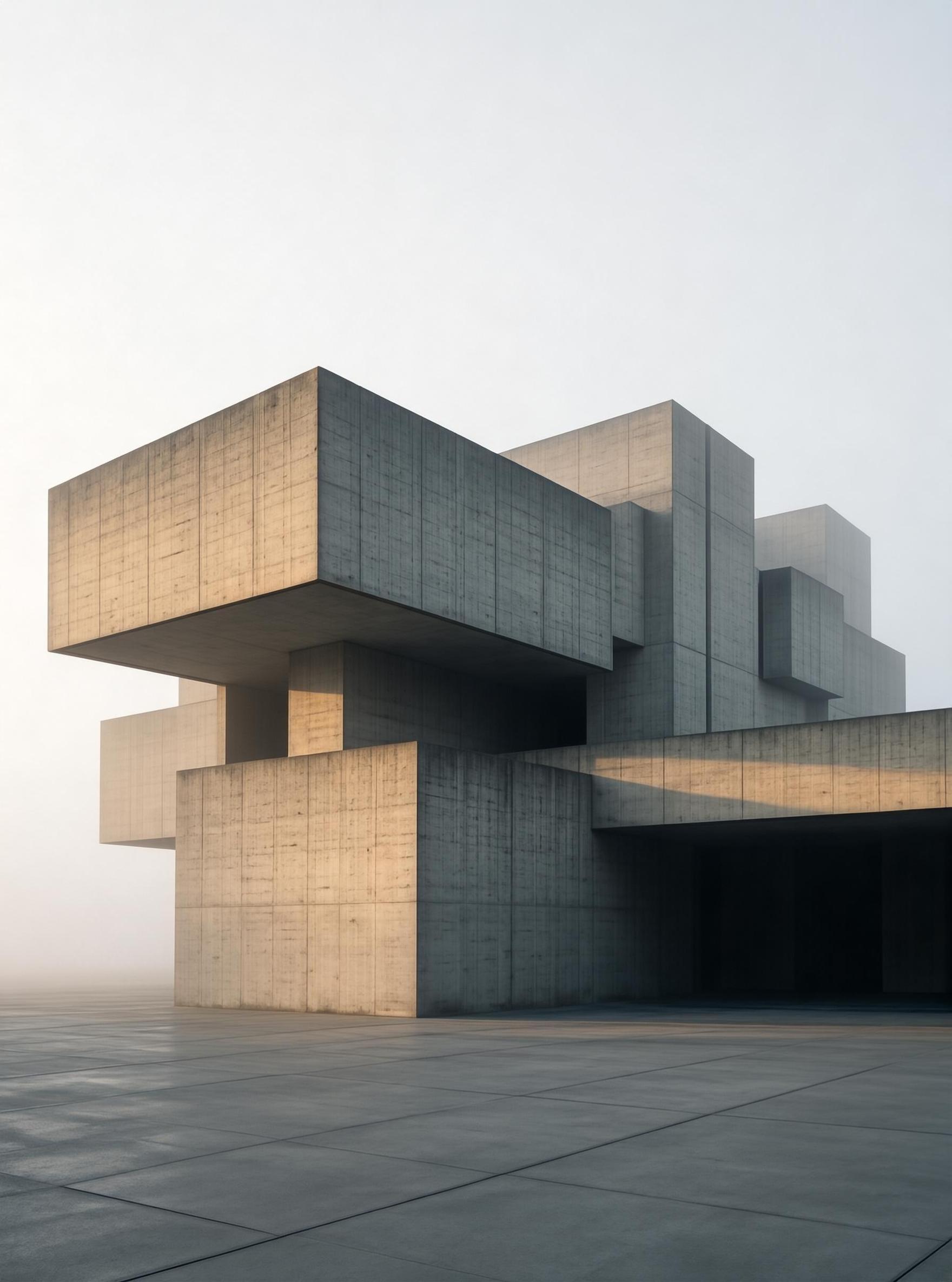 Brutalist Concrete Structure