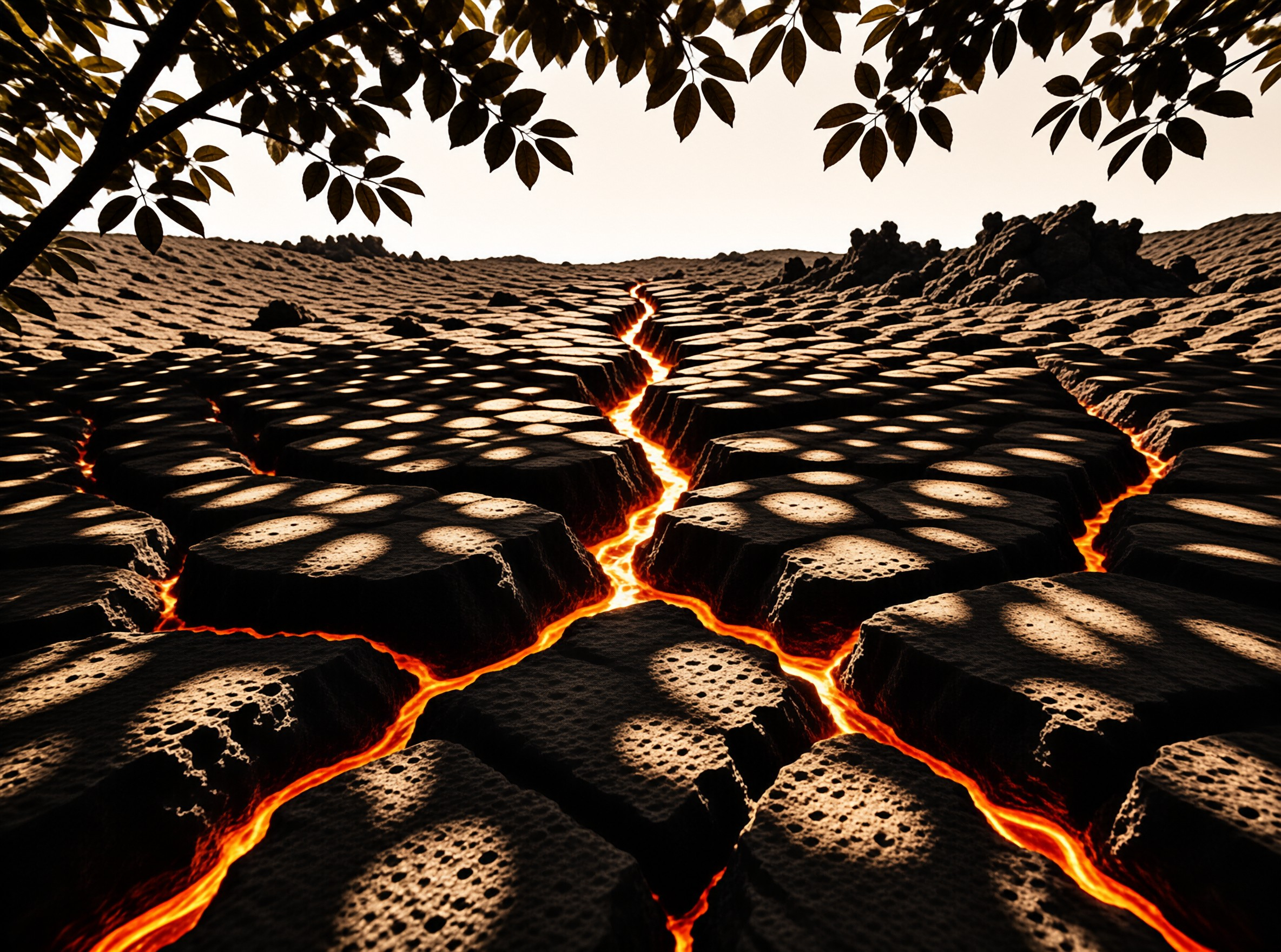 Hexagonal Lava Columns