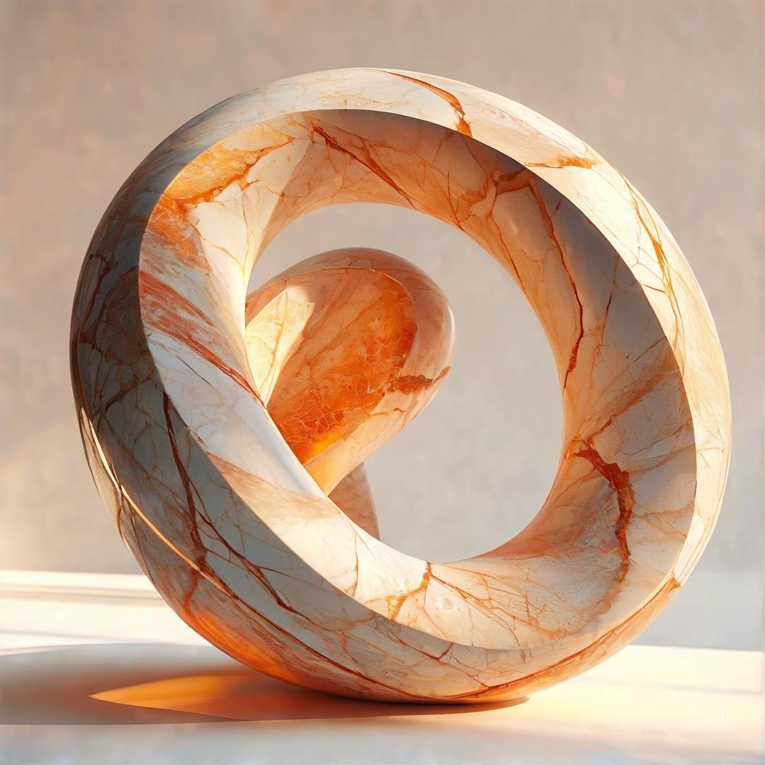 Marble Spiral Sculpture