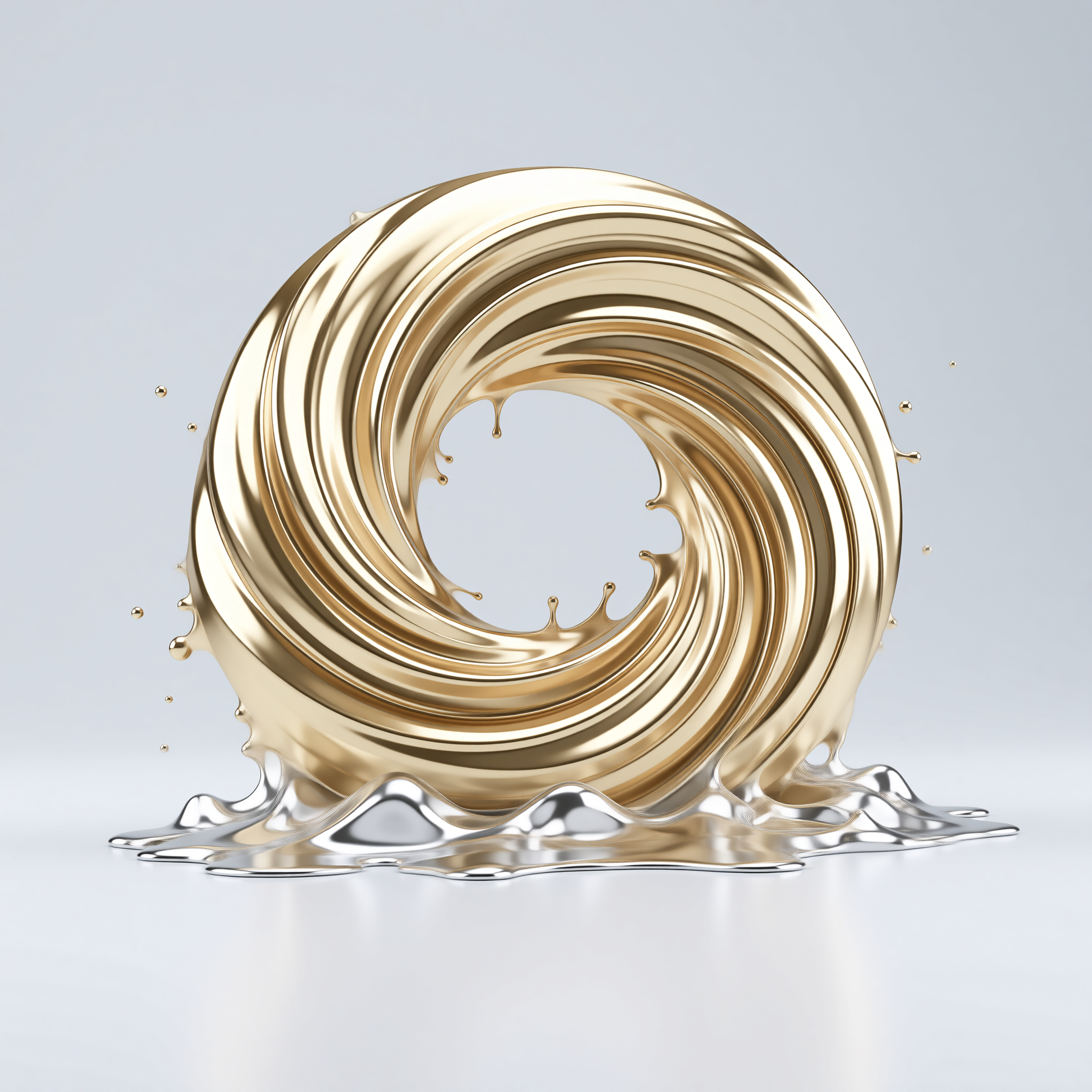 Golden Liquid Spiral