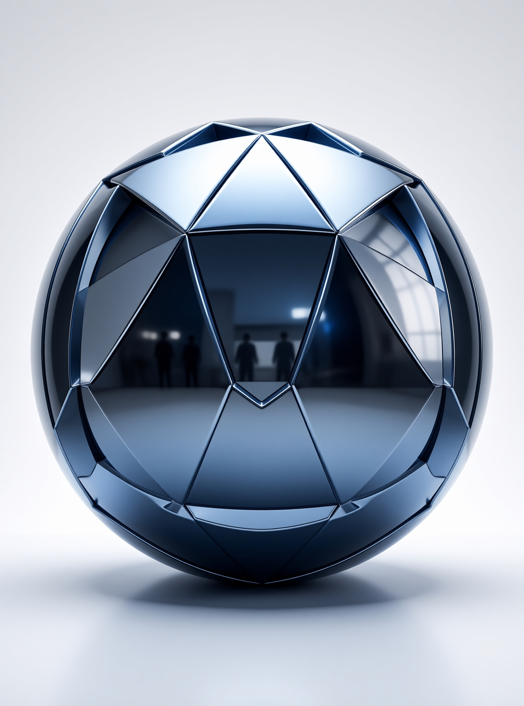 Chrome Geodesic Sphere