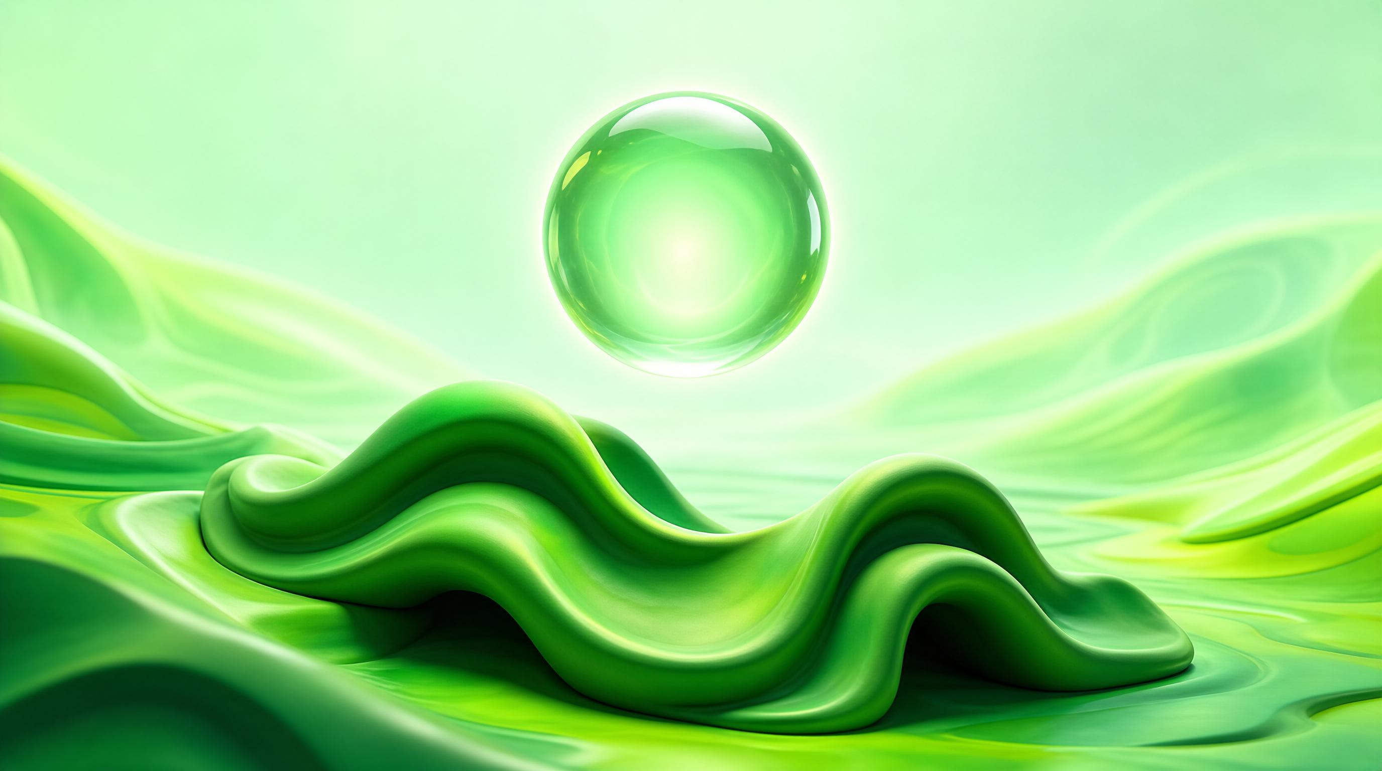 Emerald Sphere Landscape