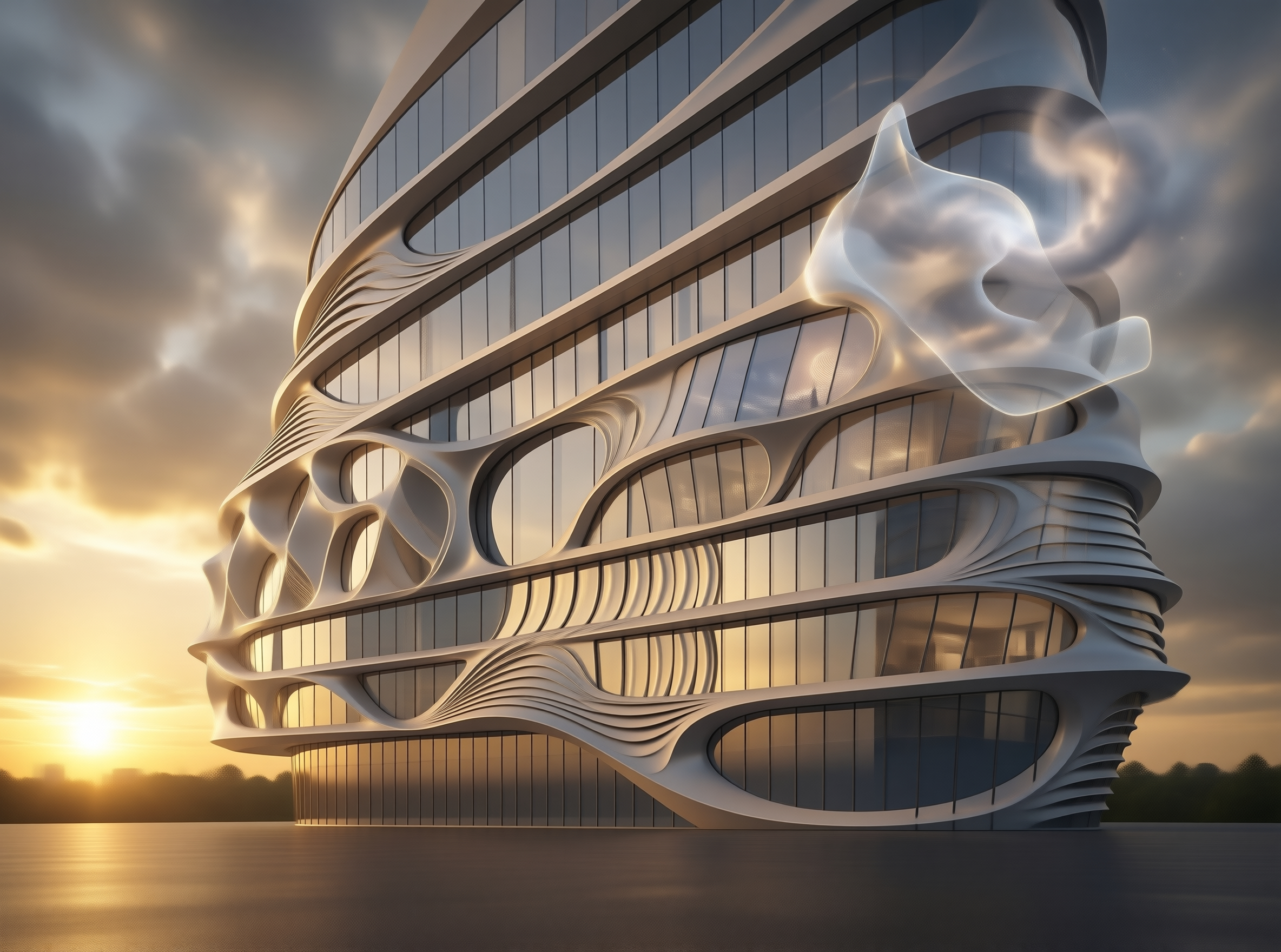 Modern Futuristic Building