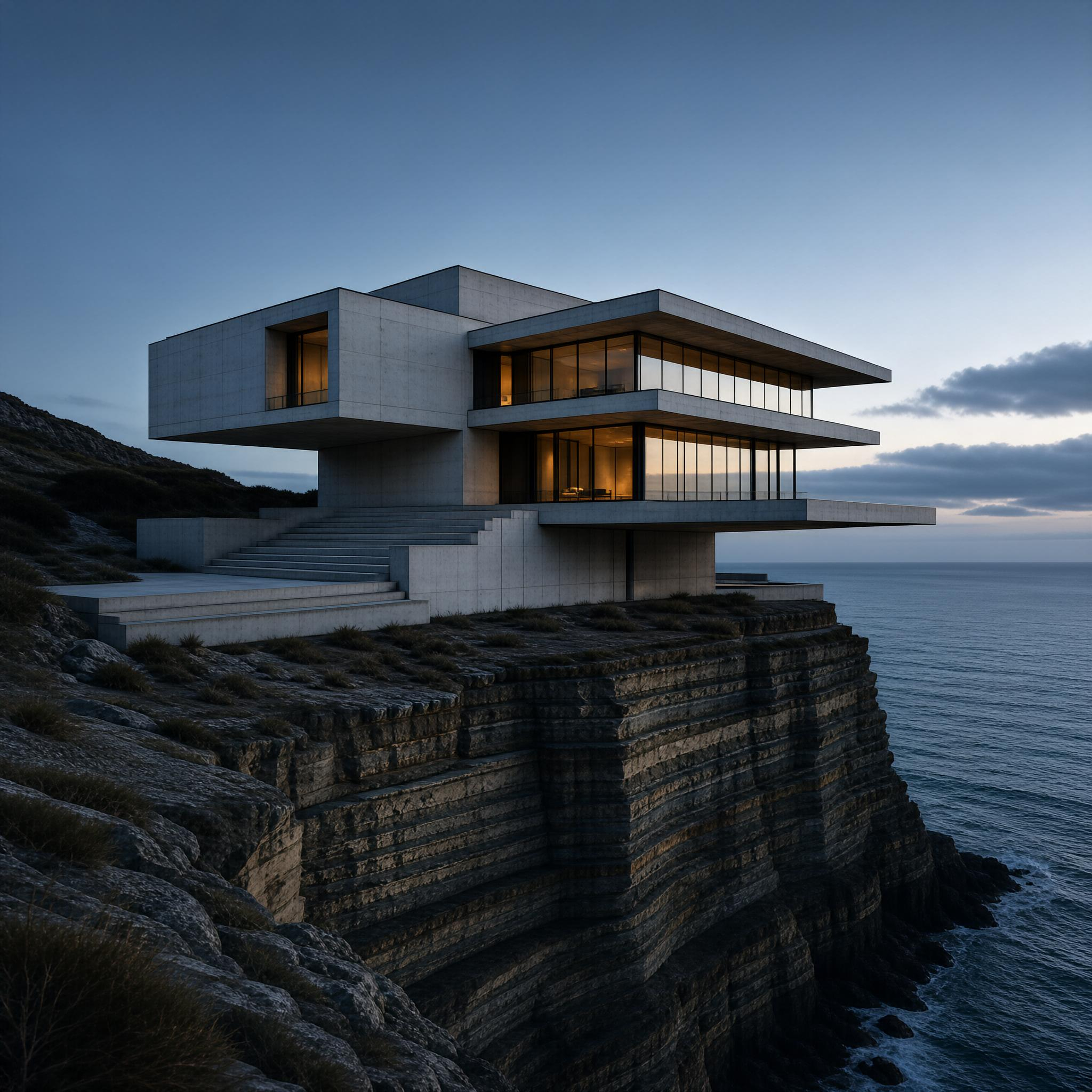 Modern Cliffside House