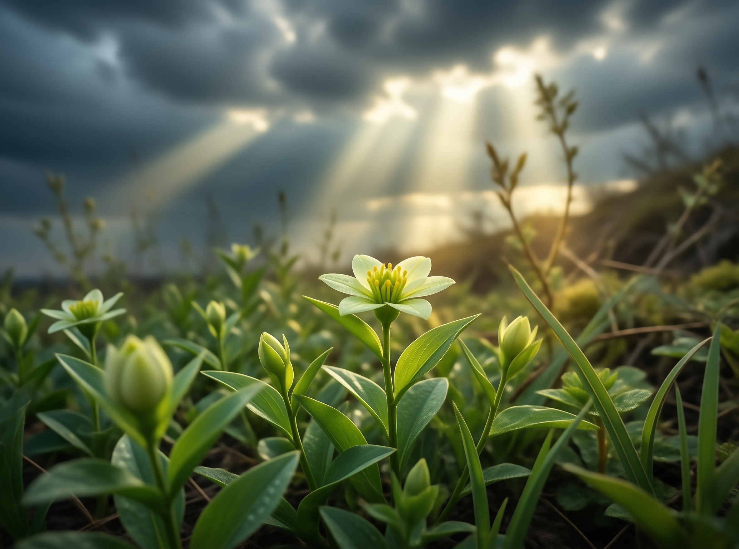Wildflower Under Breaking Light