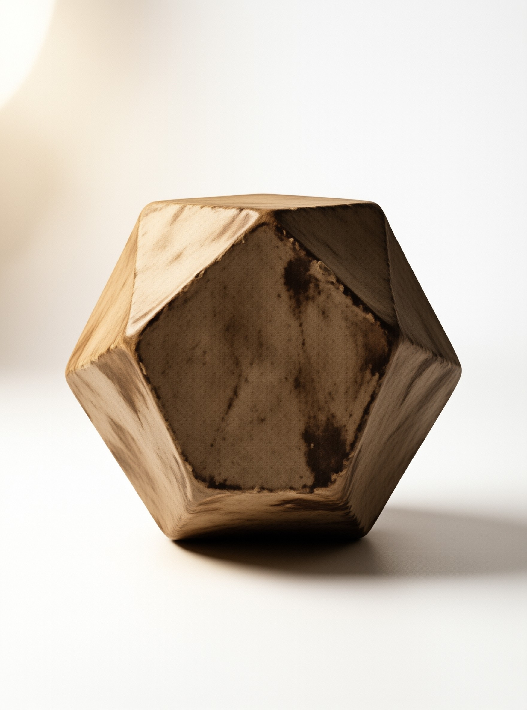 Wooden D20 Die