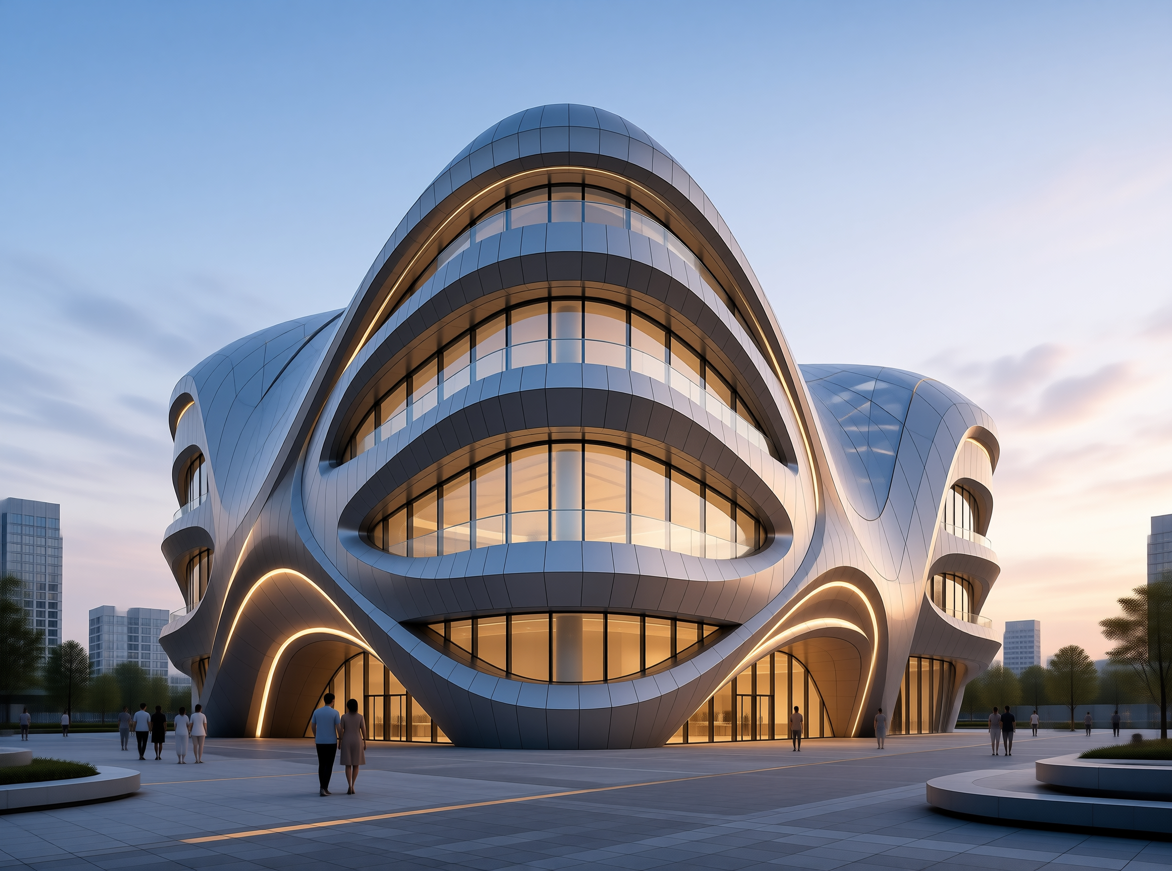 Futuristic Curved Building