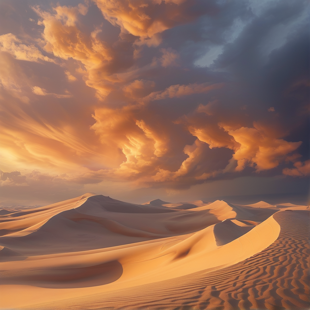 Golden Desert Sunset