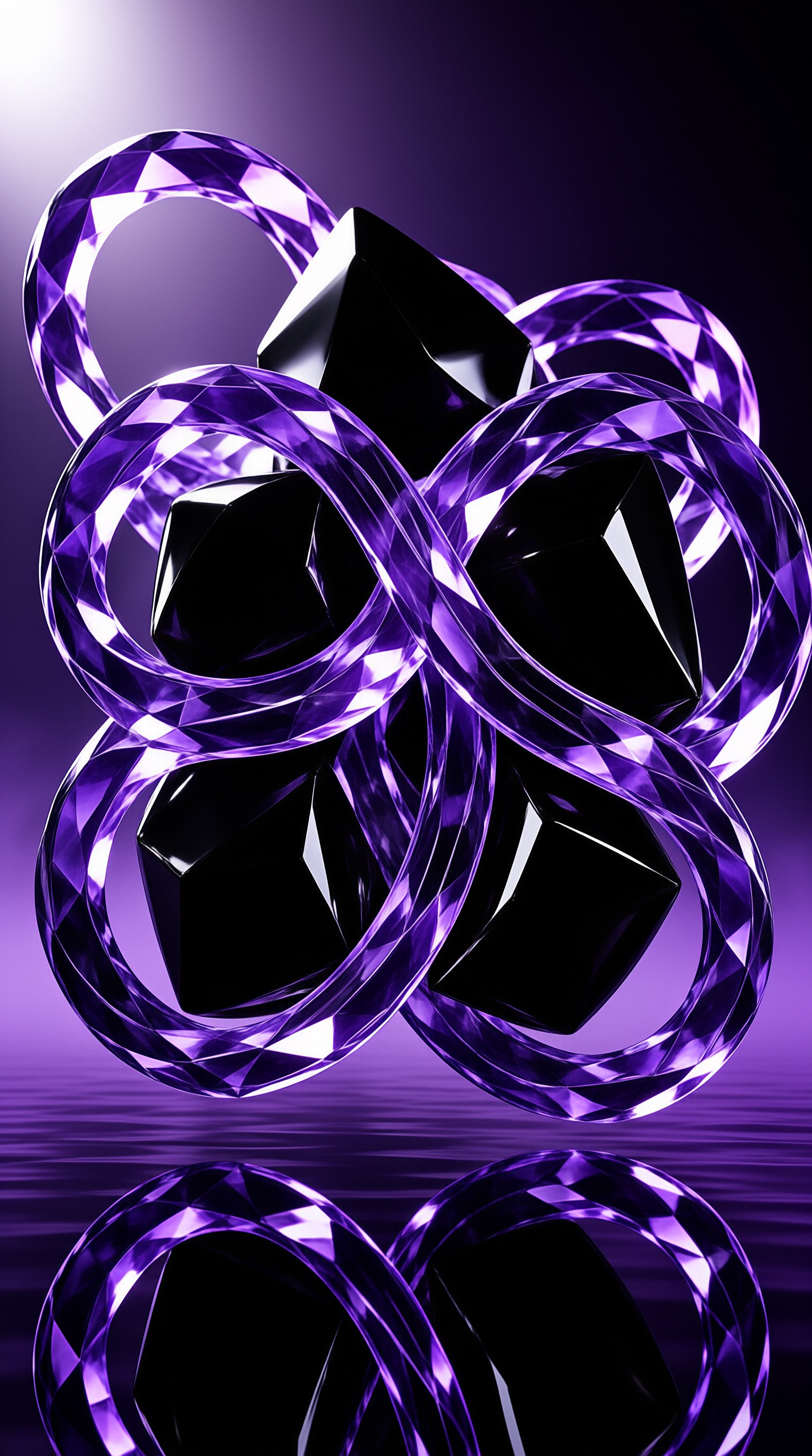 Abstract Purple Geometry