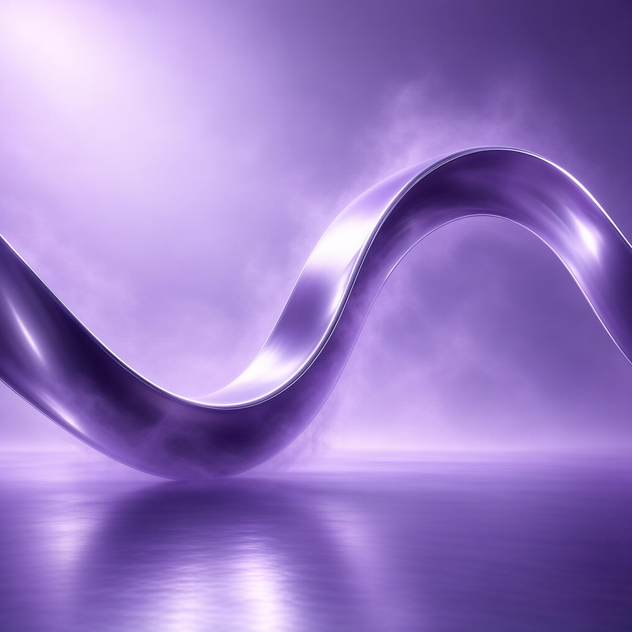 Purple Metallic Wave Structure