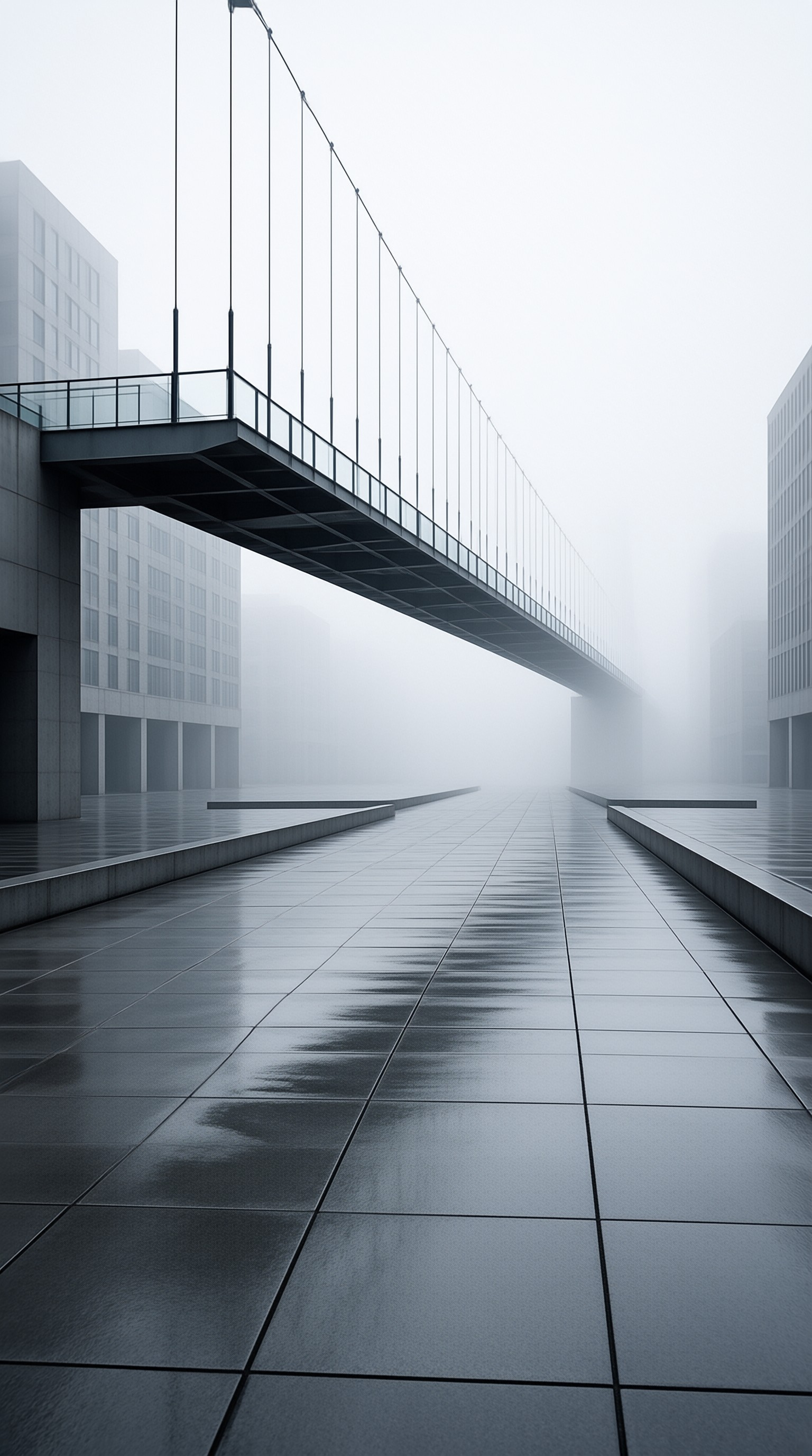 Foggy Modern Architecture