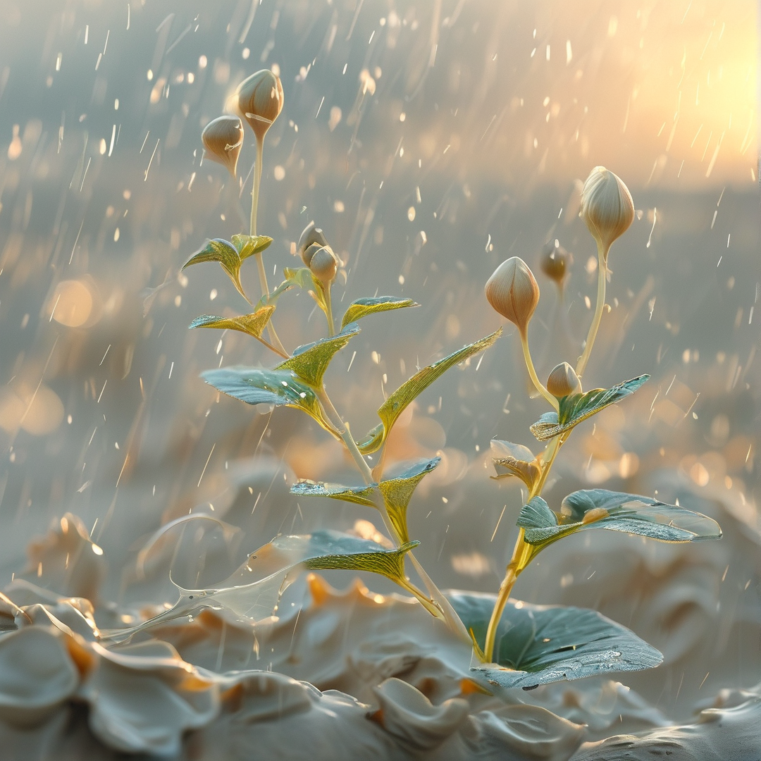 Seedlings in Golden Light