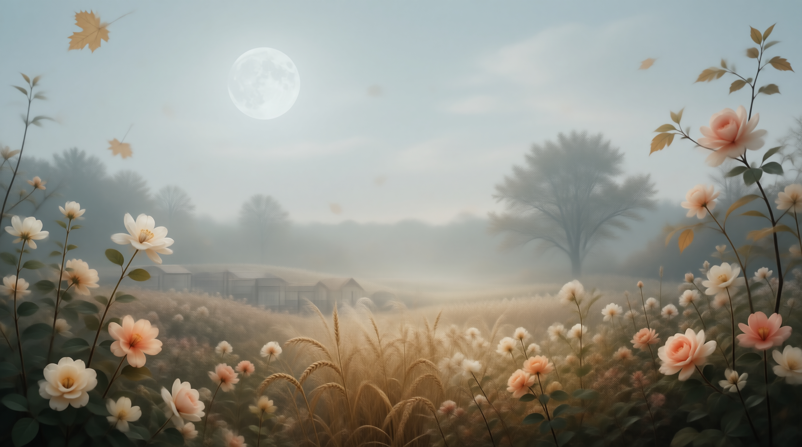 Dreamy Floral Landscape
