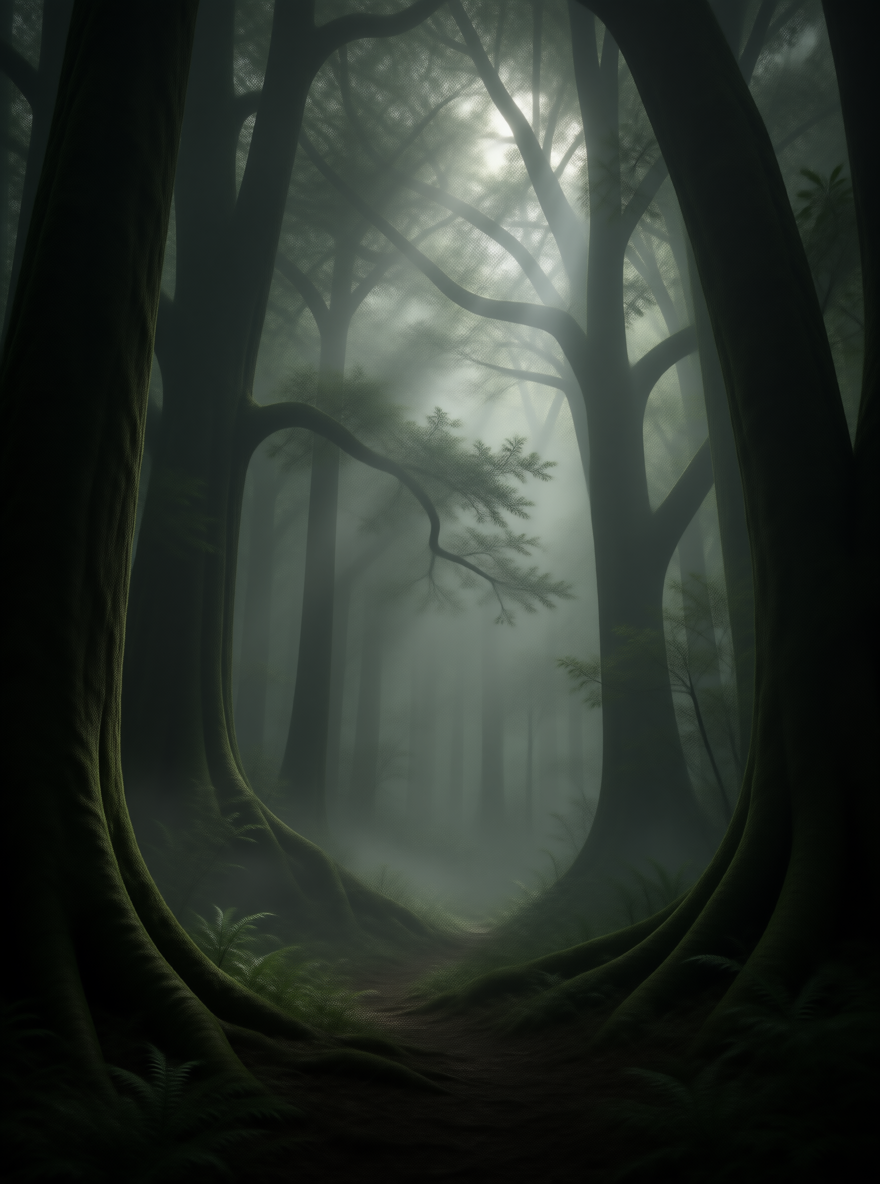 Misty Forest Path