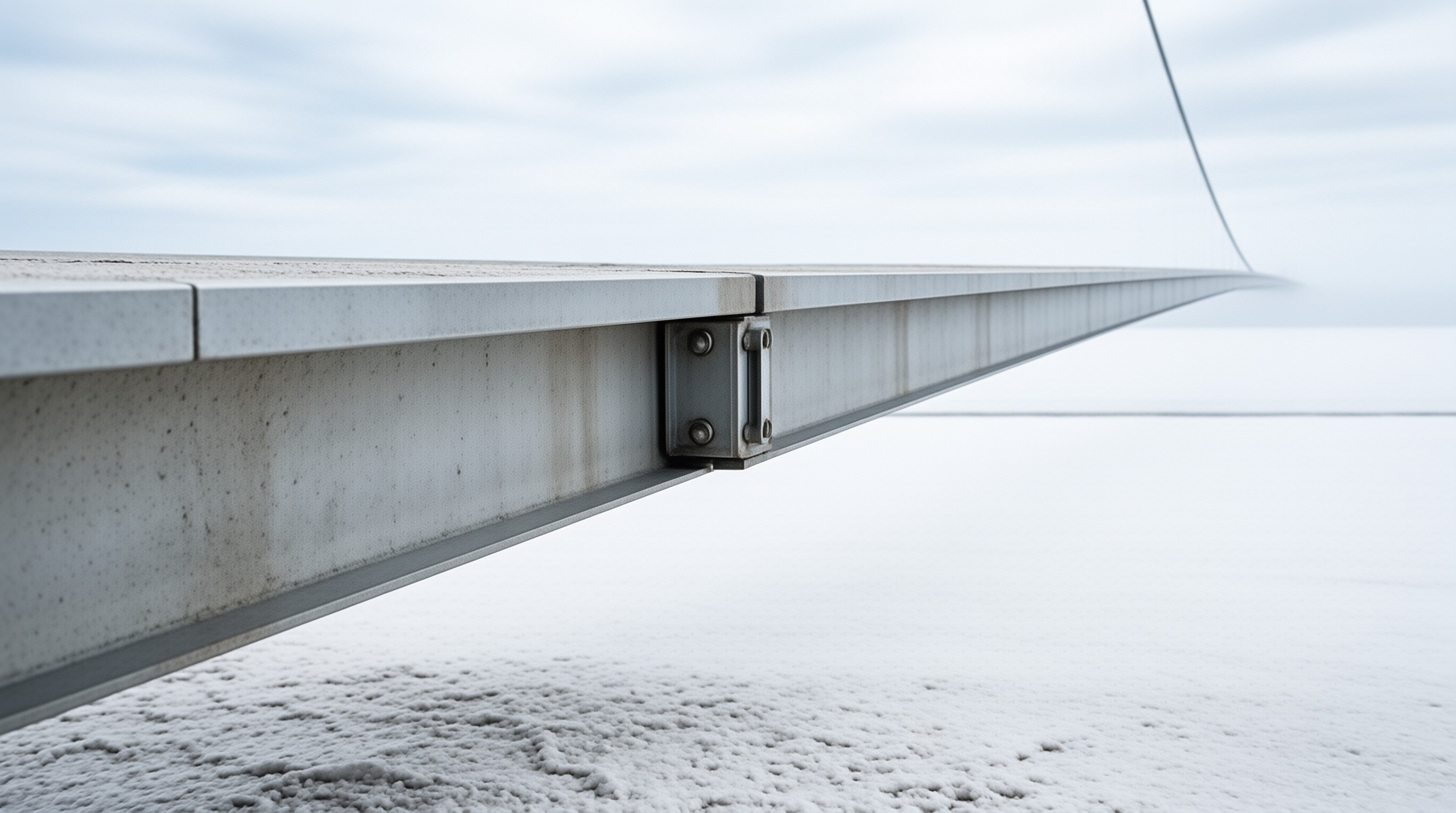 Snowy Roof Gutter Detail