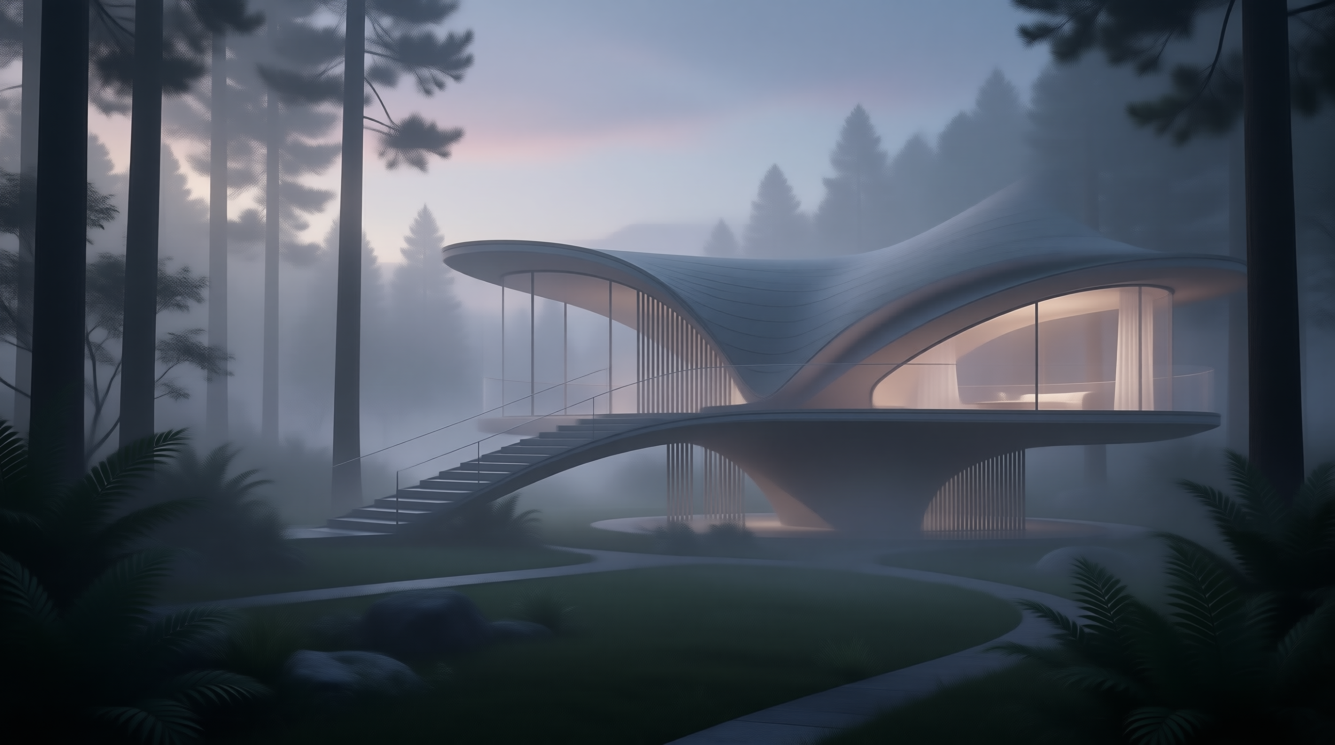 Futuristic Forest Villa