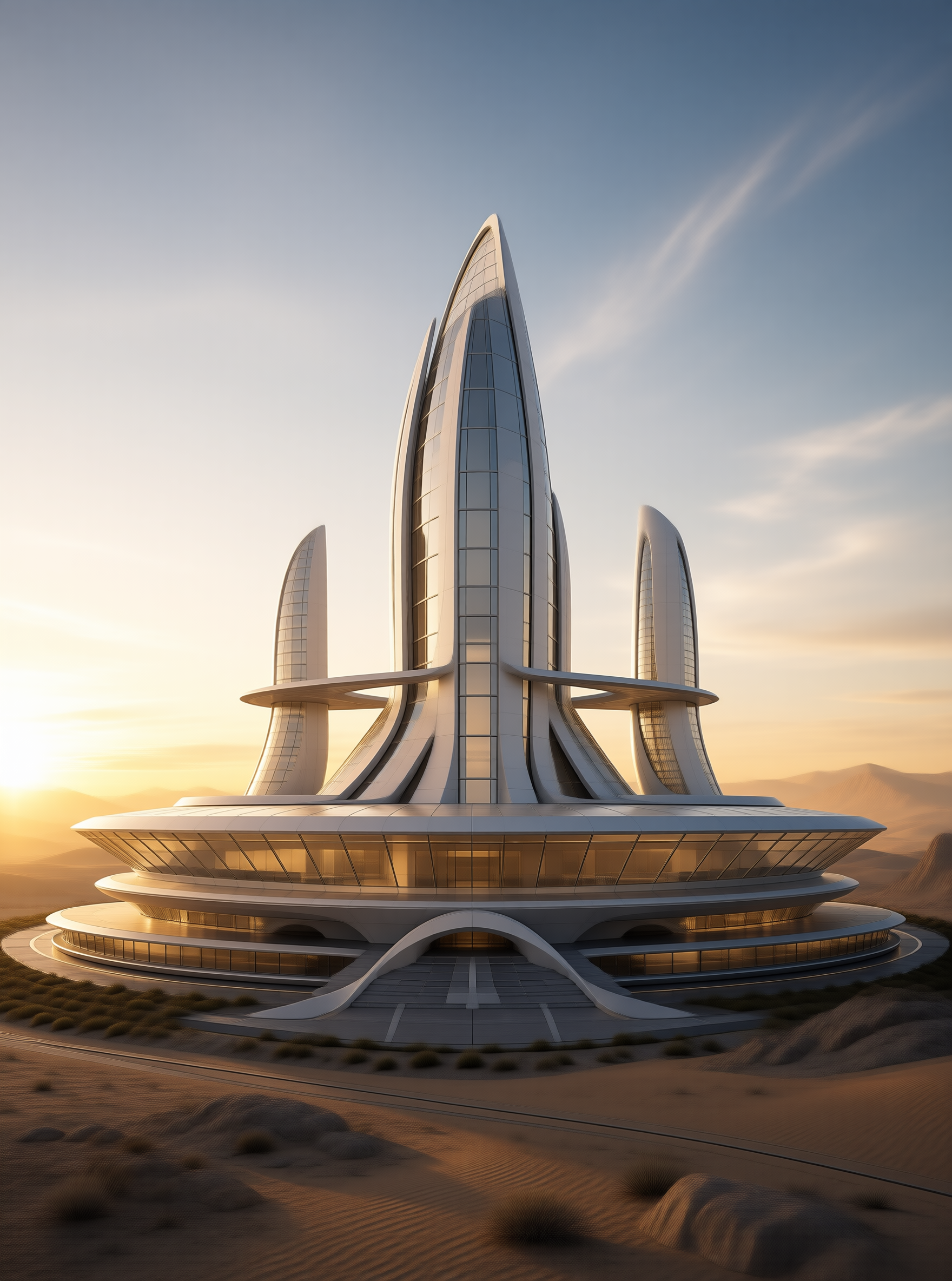 Futuristic Desert Spire