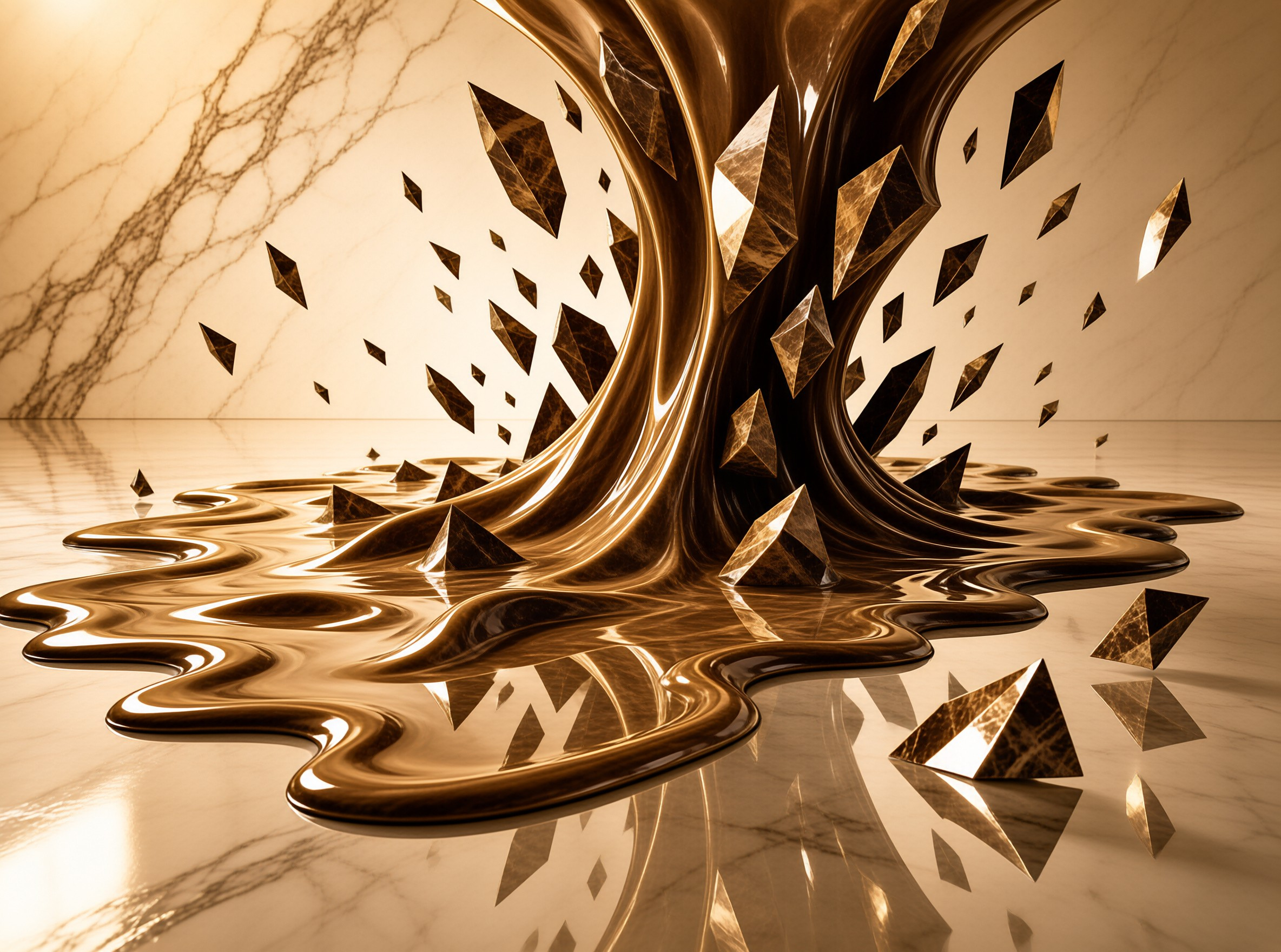 Golden Liquid and Crystals
