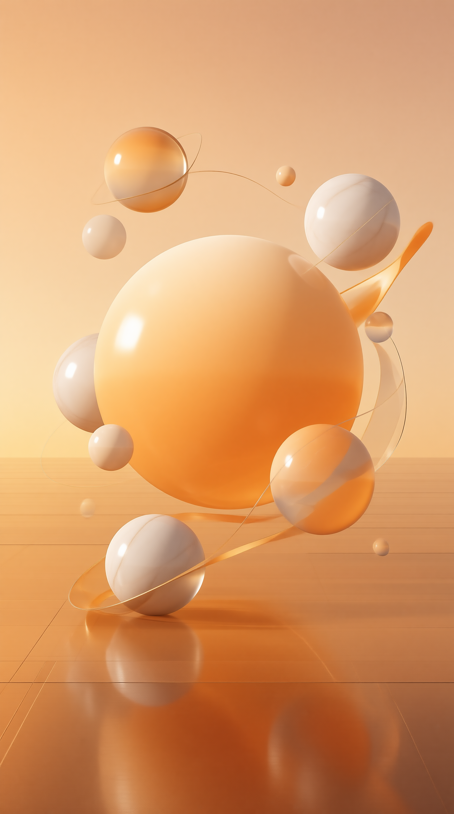 Warm Abstract Spheres