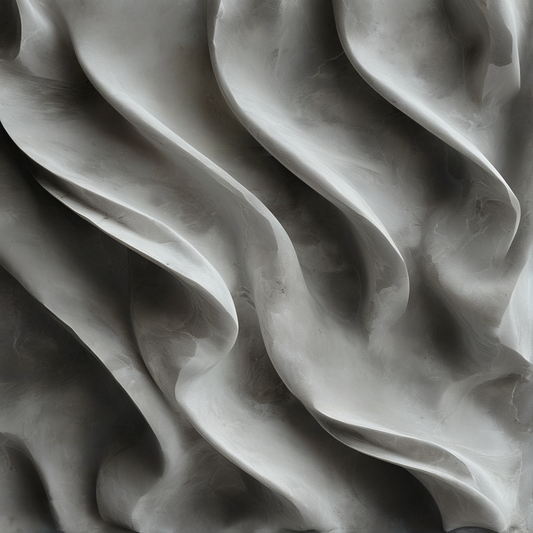 Smooth white fabric waves undulate gently across the frame with soft shadows highlighting the curves.