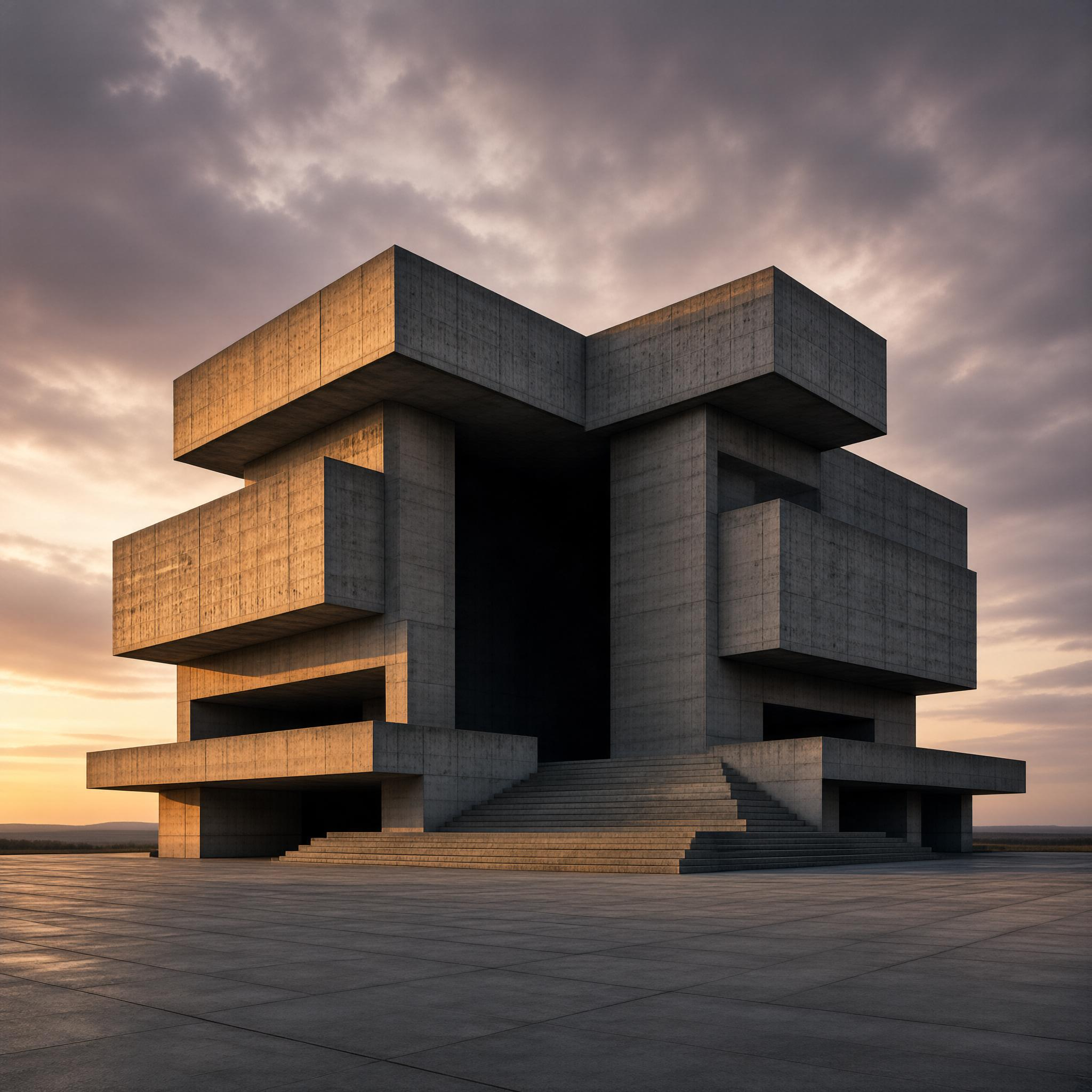 Brutalist Concrete Structure
