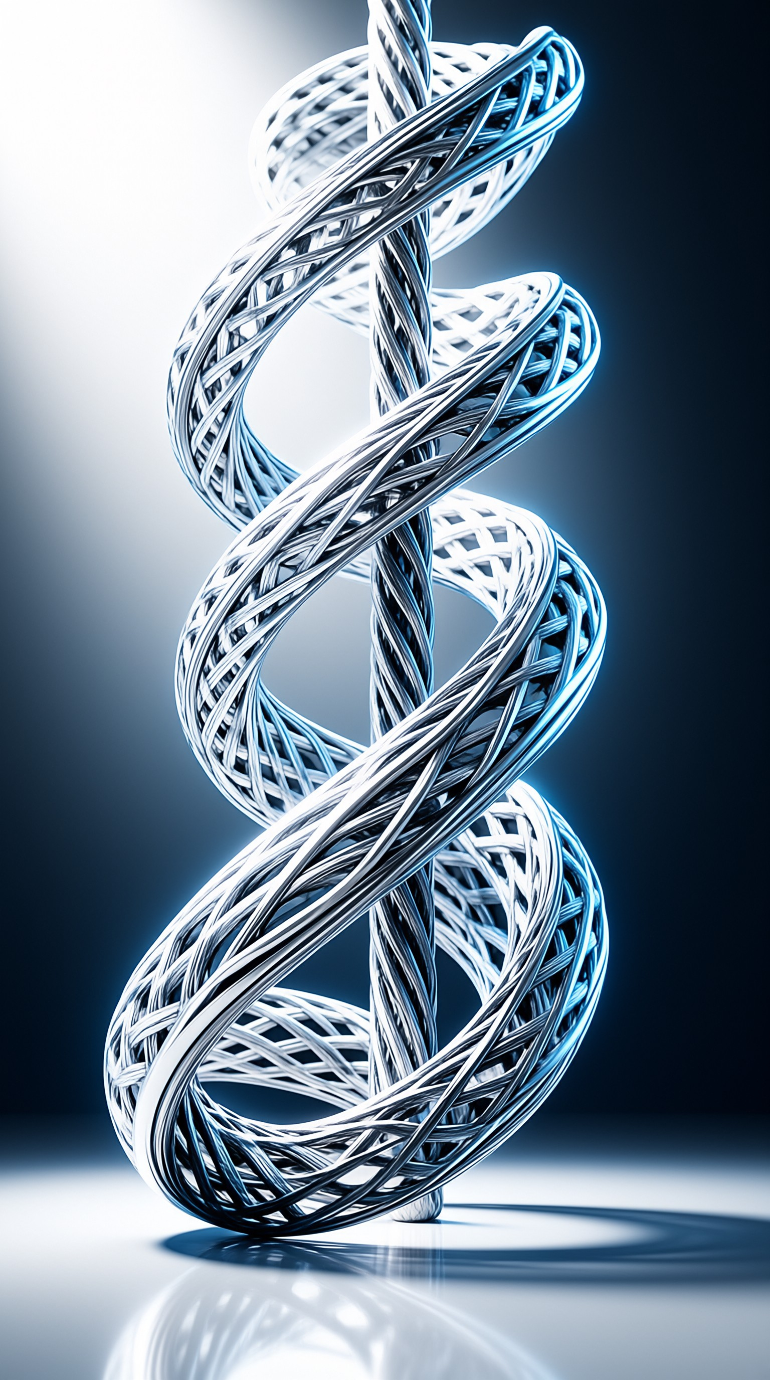 Metallic Twisted Double Helix