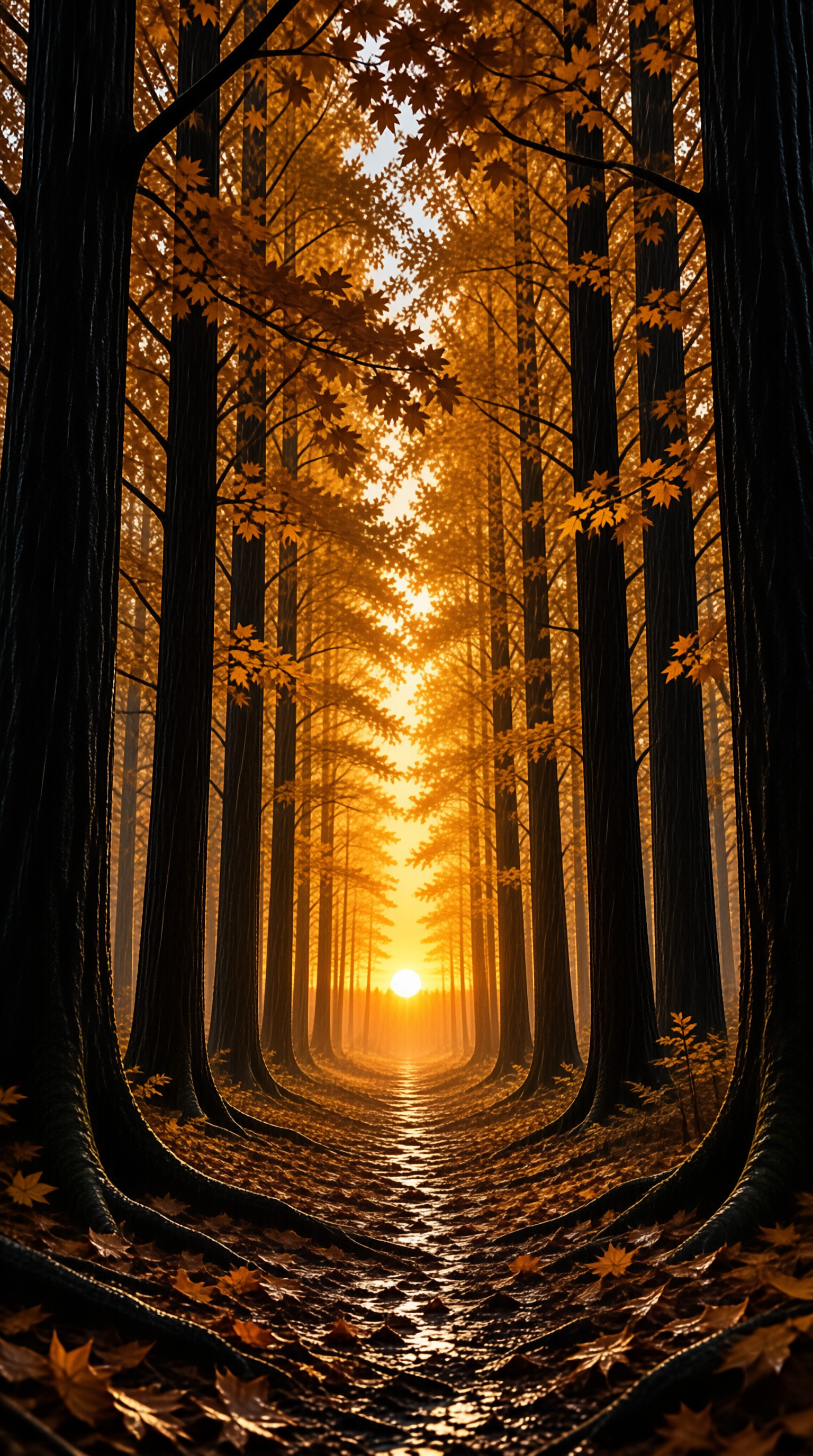 Golden Forest Path