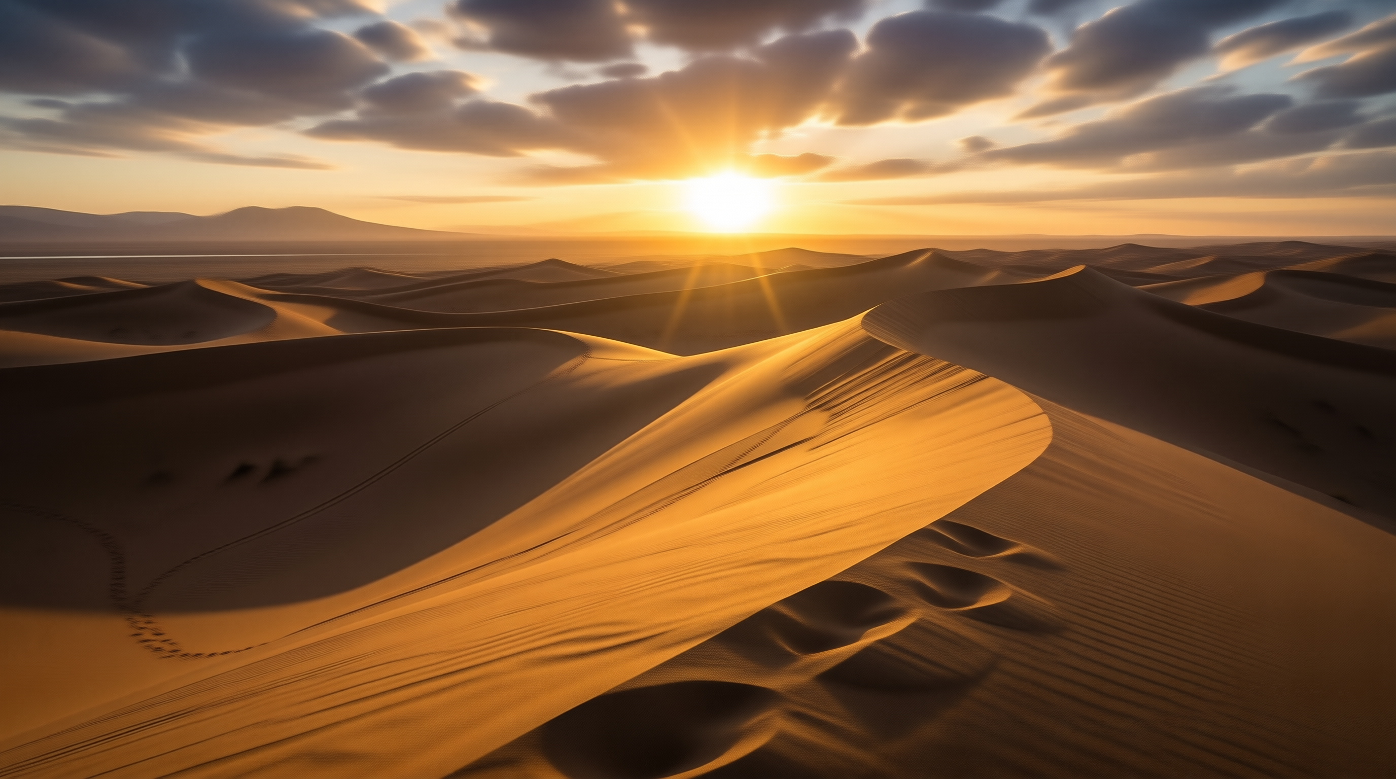 Desert Dunes at Sunset