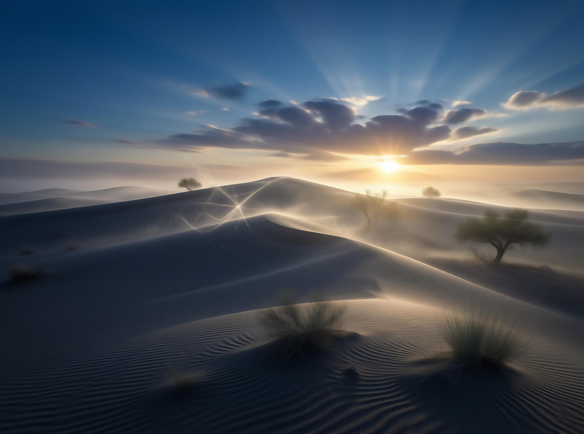 Desert Sunset Landscape