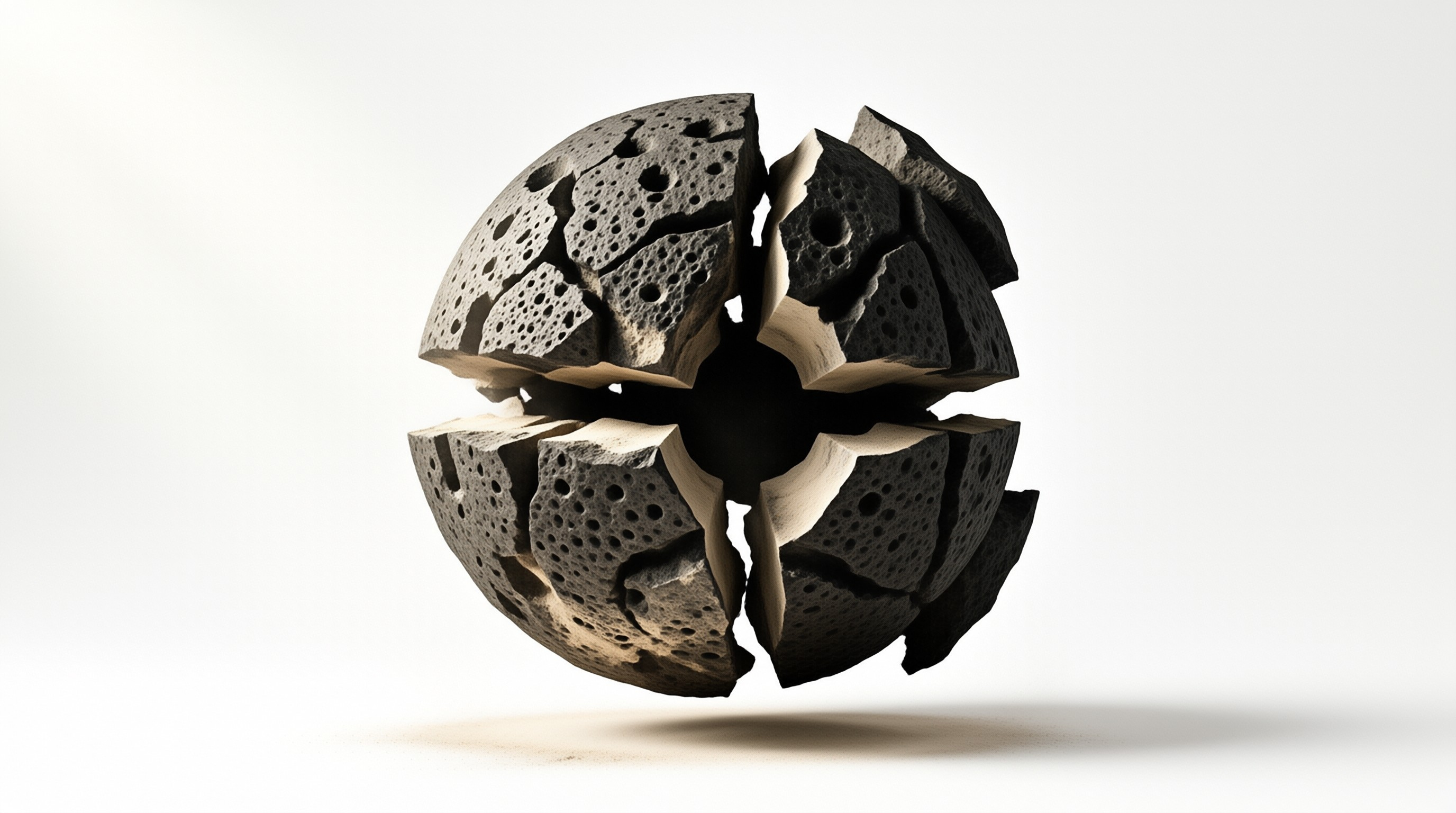 Cracked Porous Sphere