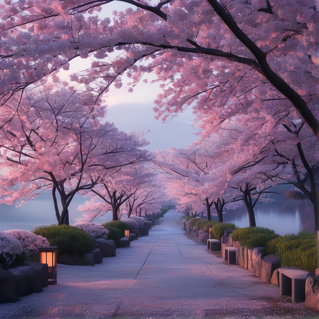 Cherry Blossom Pathway