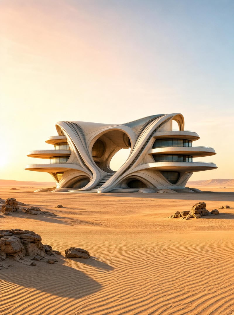 Futuristic Desert Architecture