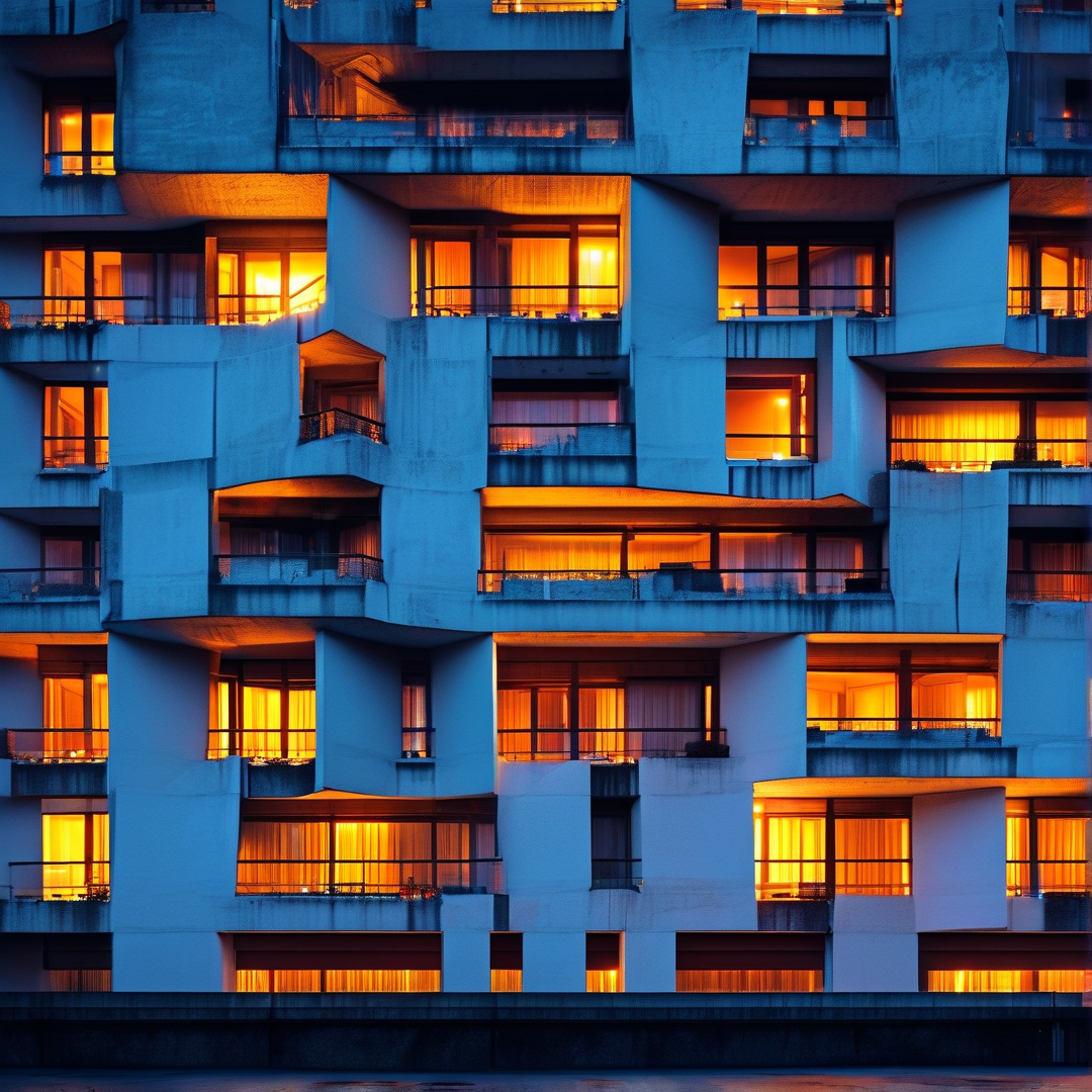 Brutalist Night Lights